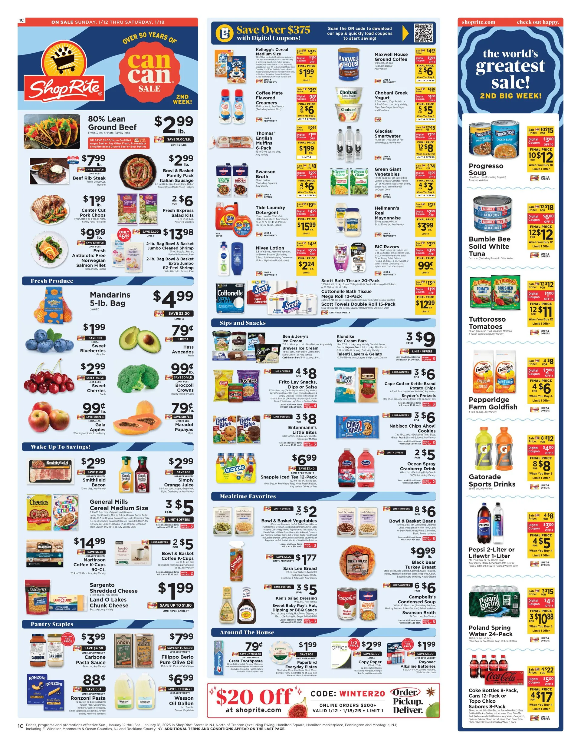 Weekly ad ShopRite Sales  from January 12 to January 18 2025 - Page 