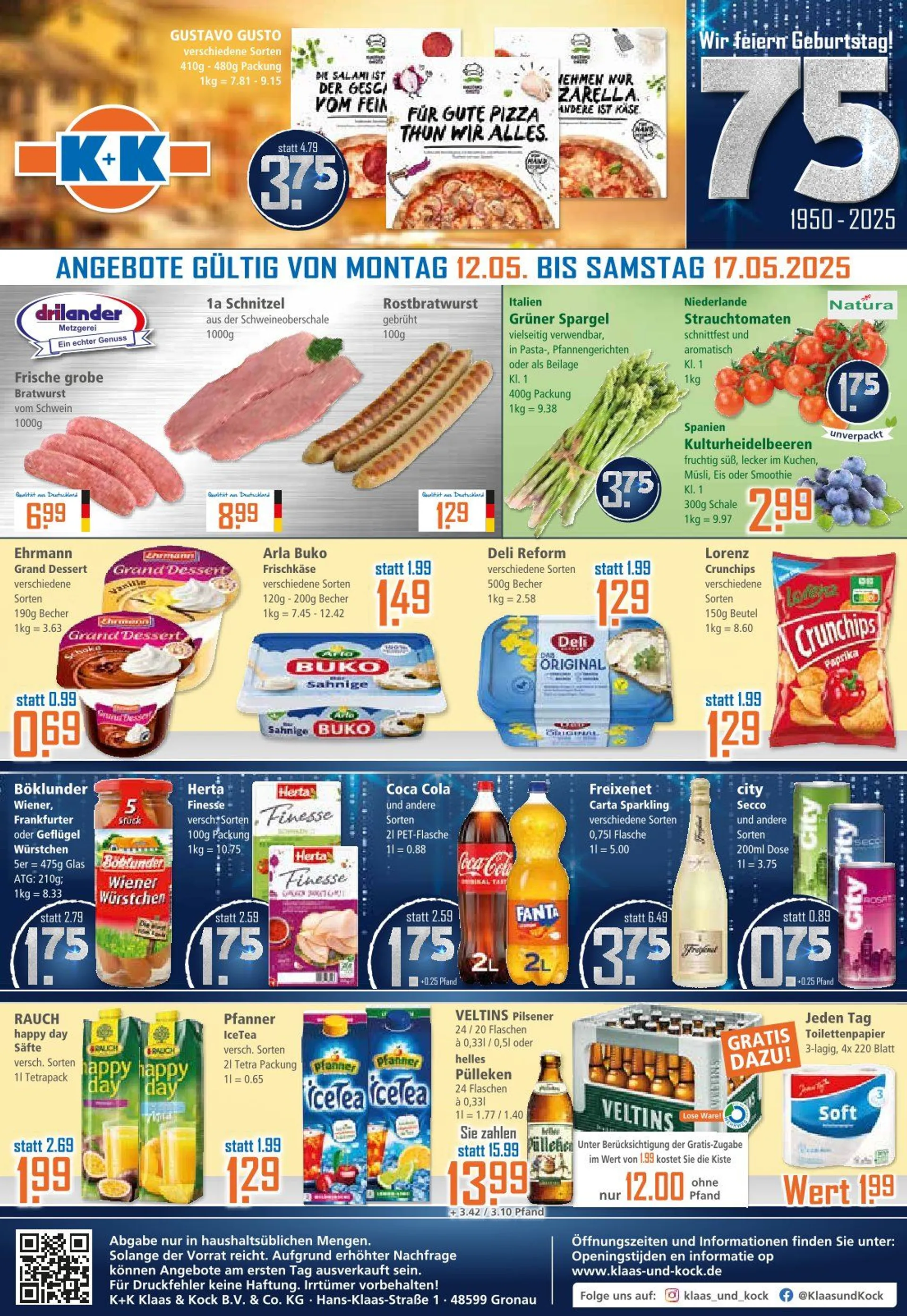 Klaas und Kock Prospekte von 12. Mai bis 19. Mai 2025 - Prospekt seite 