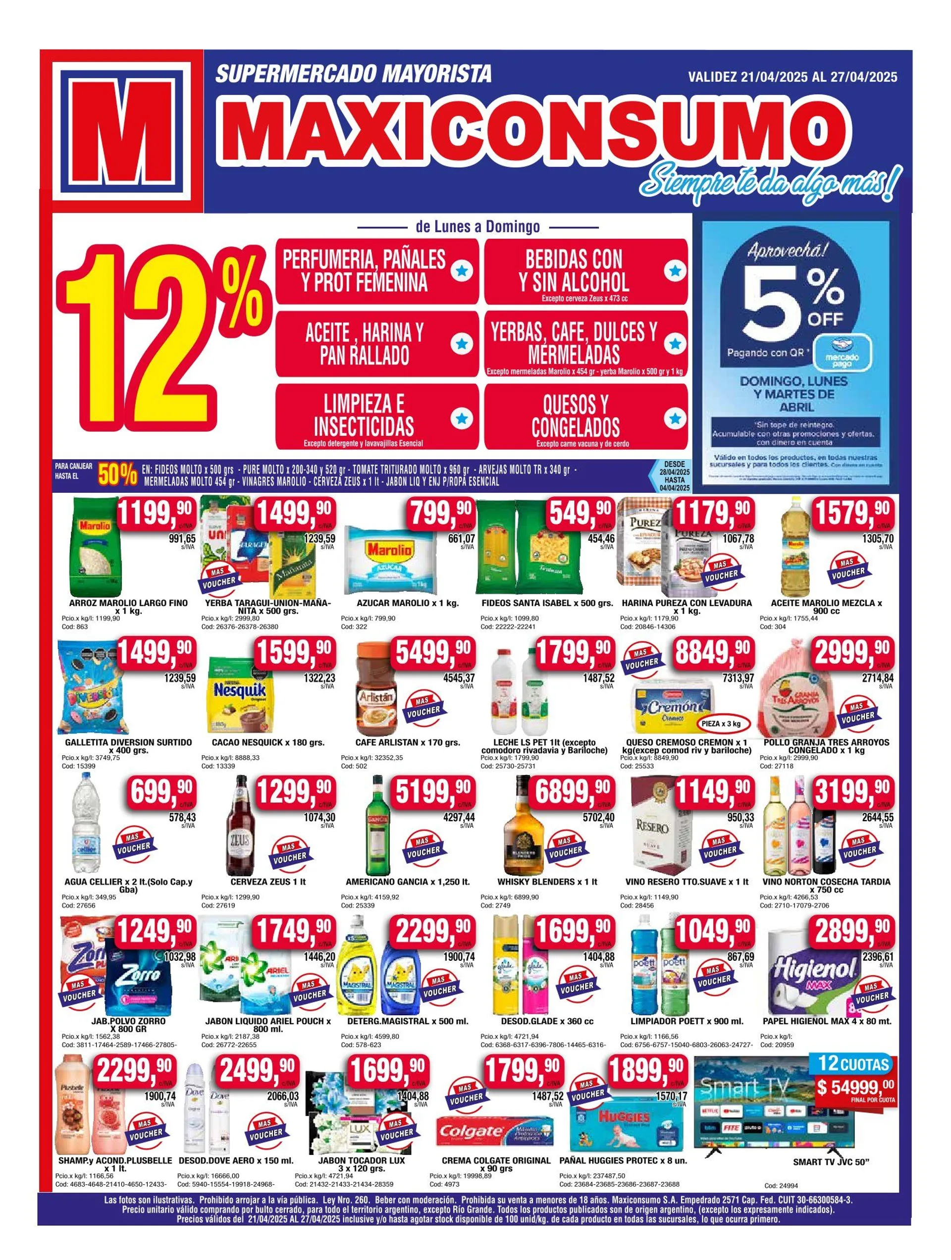 Ofertas de Ofertas Maxiconsumo 21 de abril al 28 de abril 2025 - Página  del catálogo