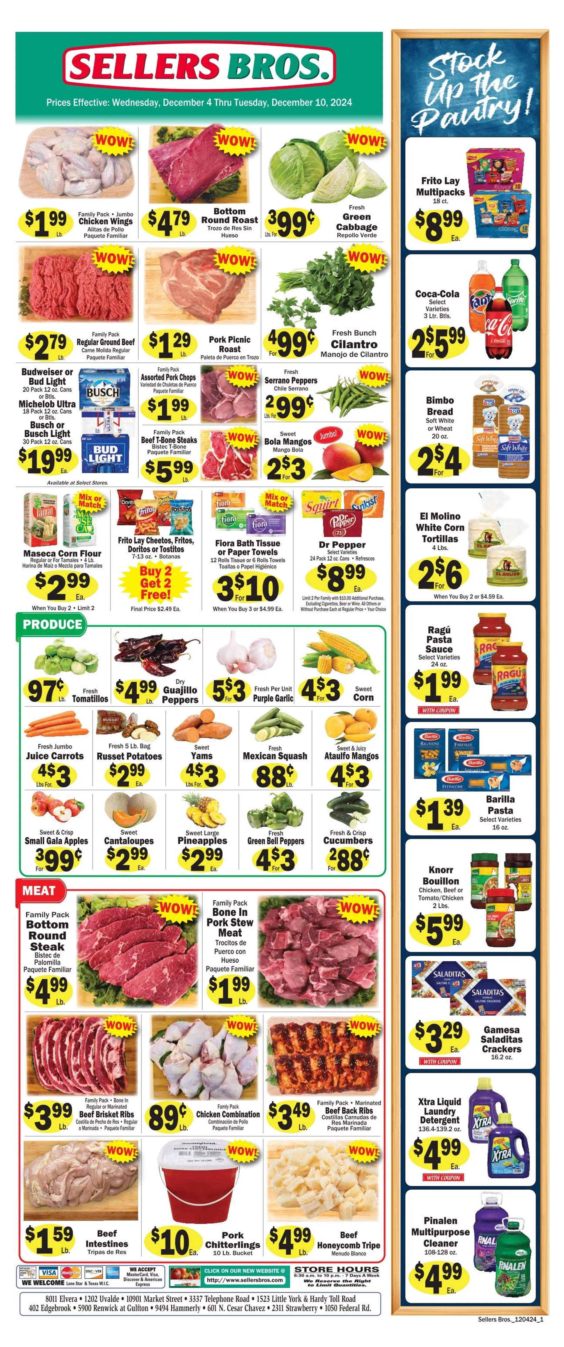 Weekly ad Sellers Bros Deals from December 4 to December 10 2024 - Page 