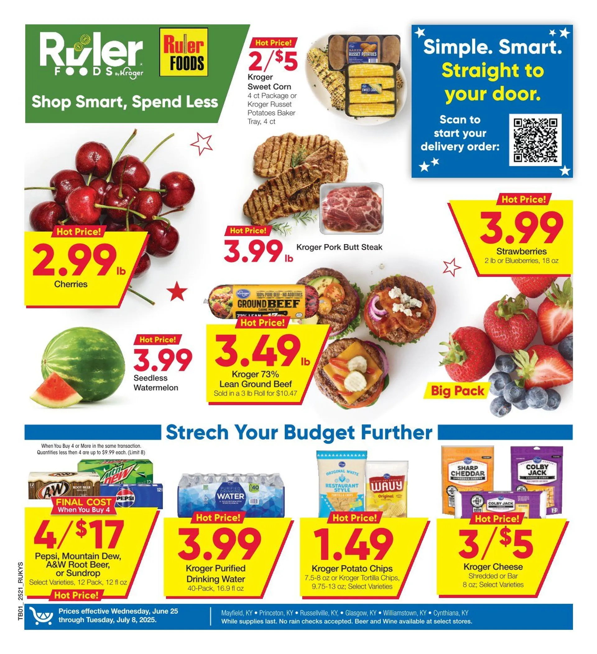 Weekly ad Ruler Foods Deals from June 25 to July 8 2025 - Page 1