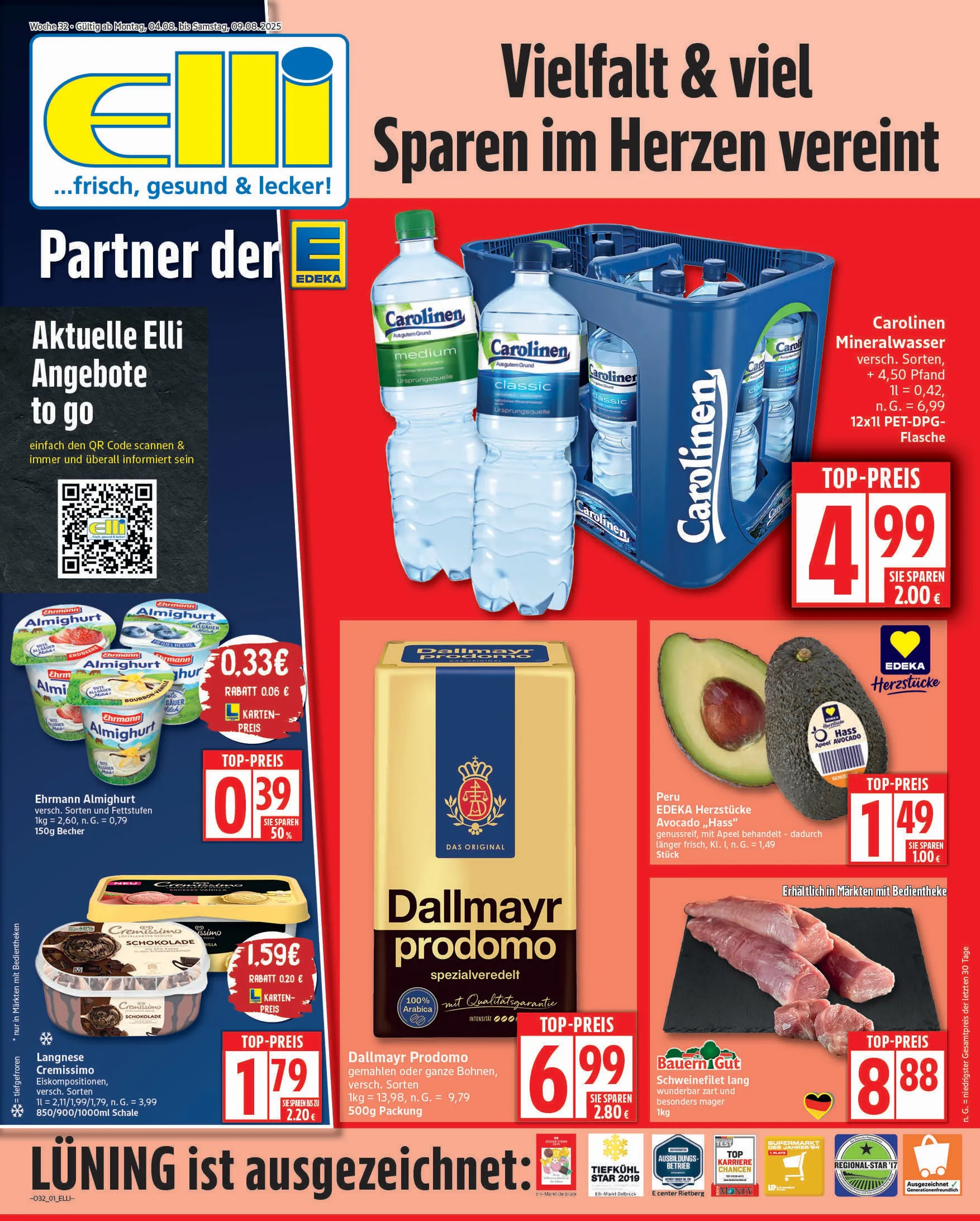 Elli Markt Prospekte von 4. August bis 9. August 2025 - Prospekt seite 1