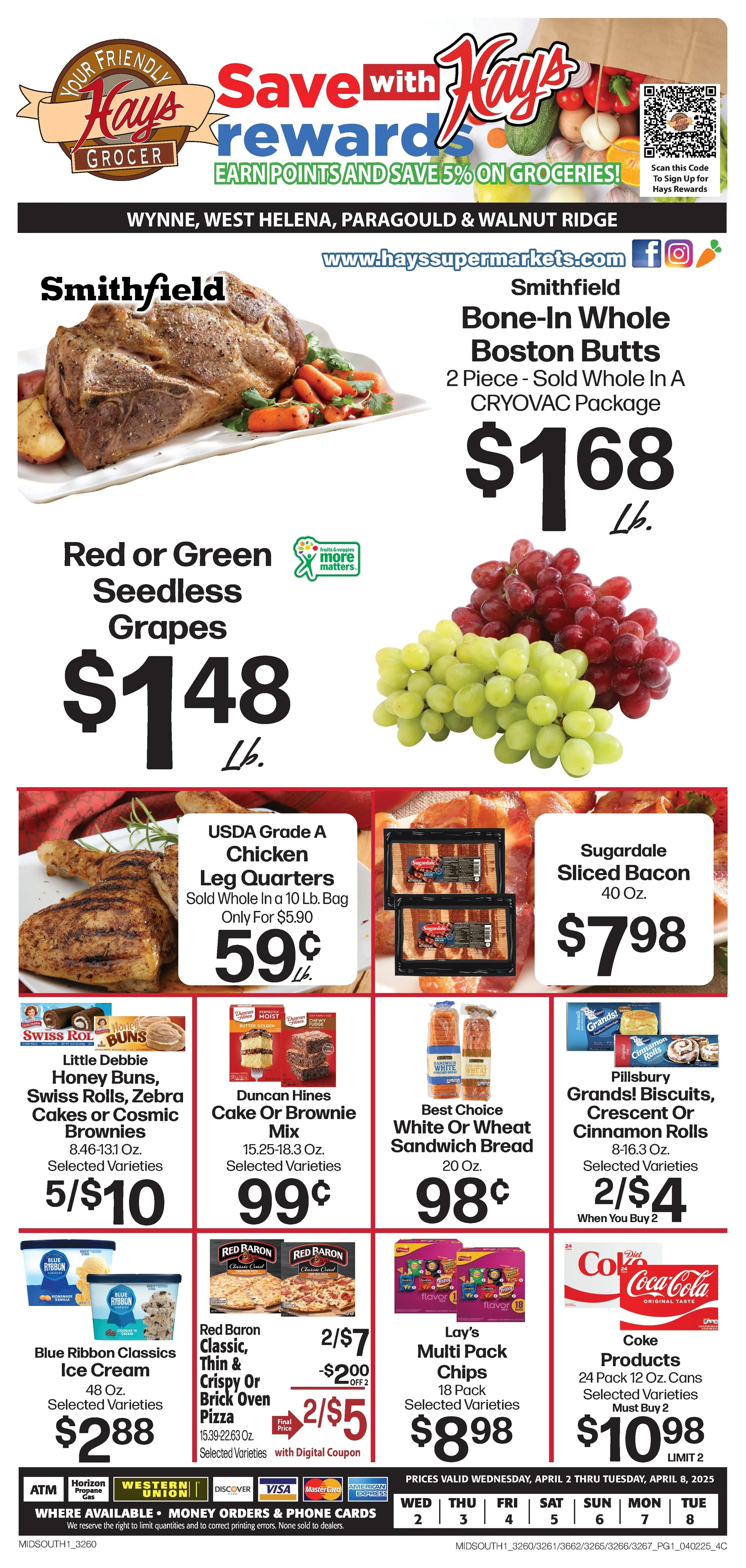 Weekly ad Hays Supermarket Sales from April 2 to April 8 2025 - Page 