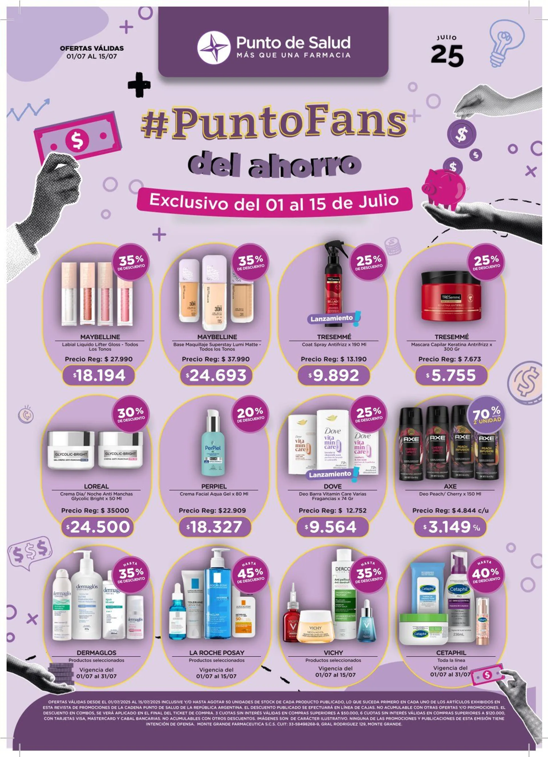 Ofertas de Ofertas Punto de Salud 1 de julio al 15 de julio 2025 - Página 1 del catálogo