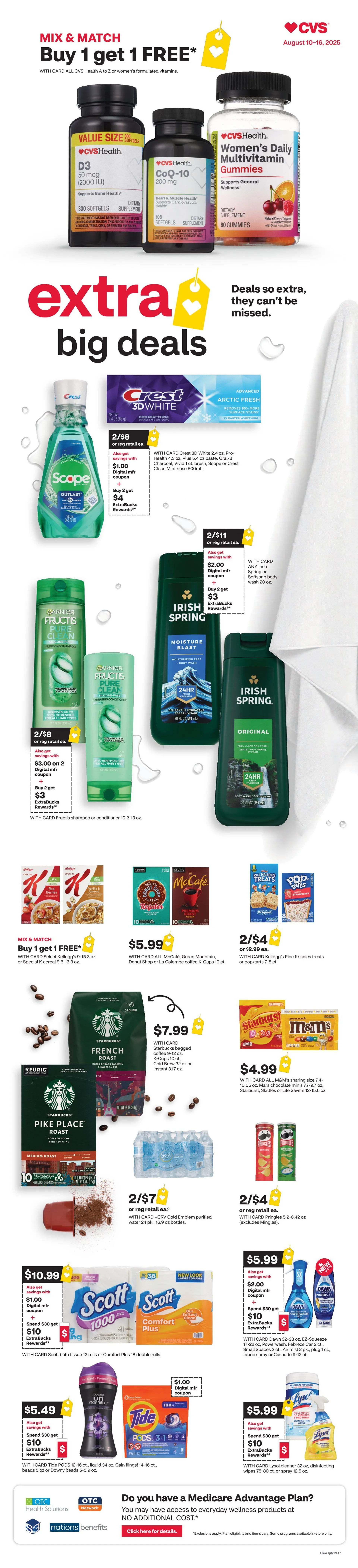 Weekly ad CVS Health weekly ads from August 10 to August 16 2025 - Page 1