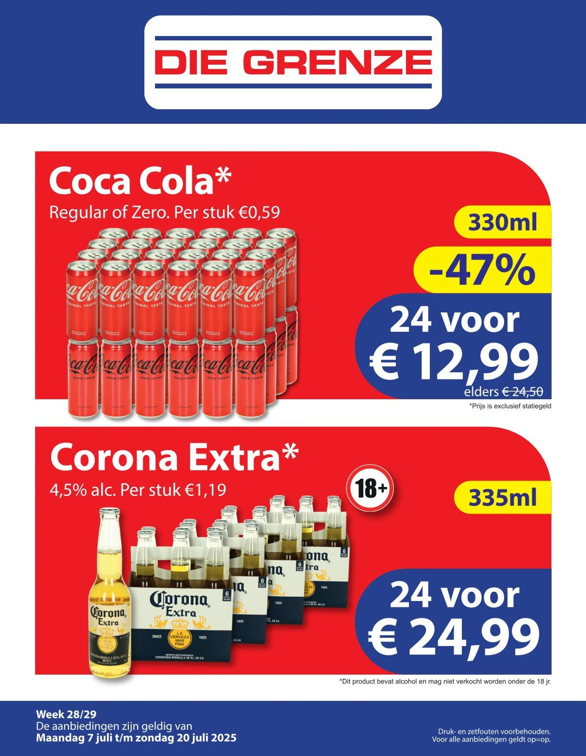 Die Grenze folders van 7 juli tot 20 juli 2025 - Folder pagina 1