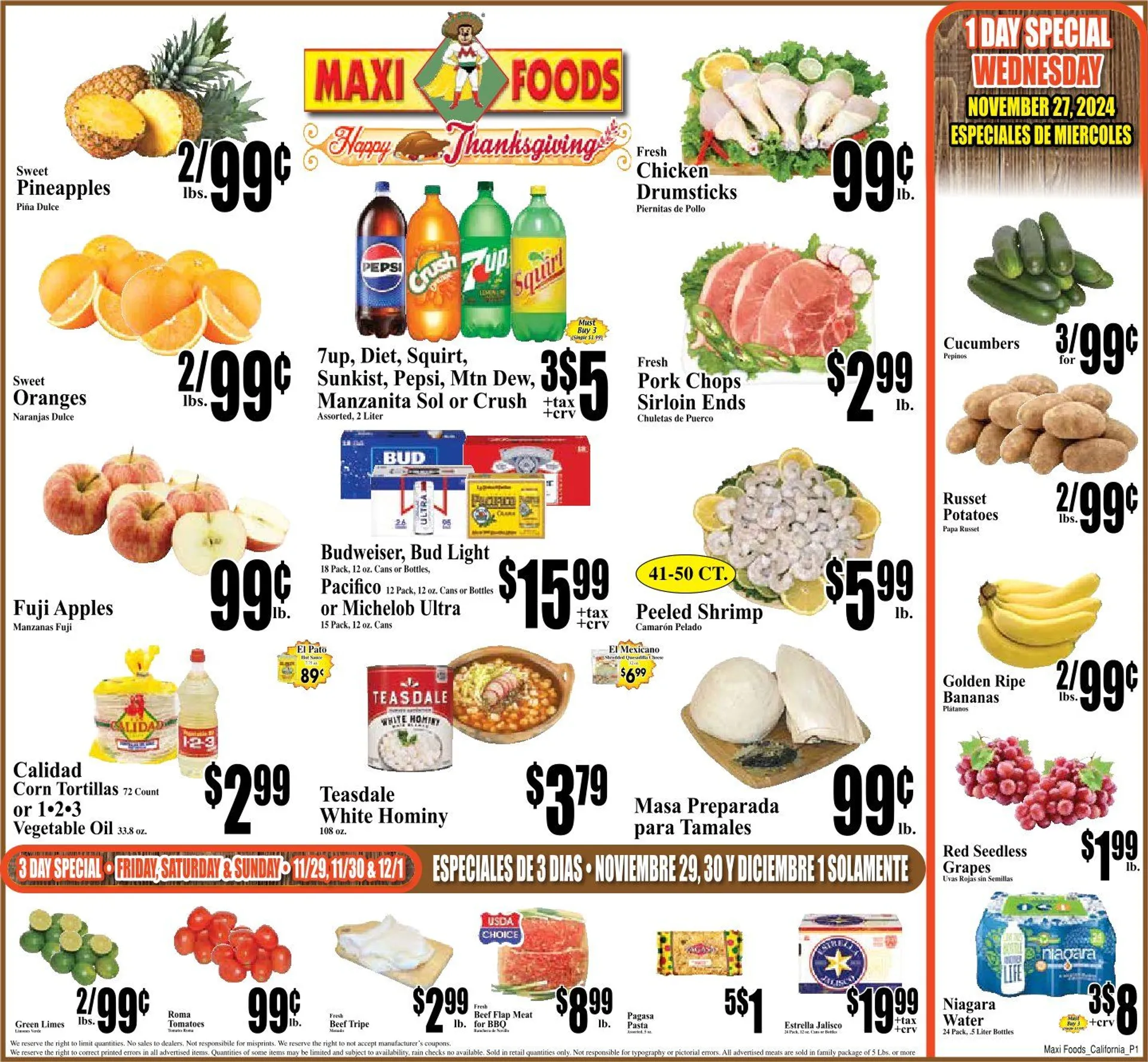 Weekly ad Maxi Foods Deals from November 27 to November 27 2024 - Page 