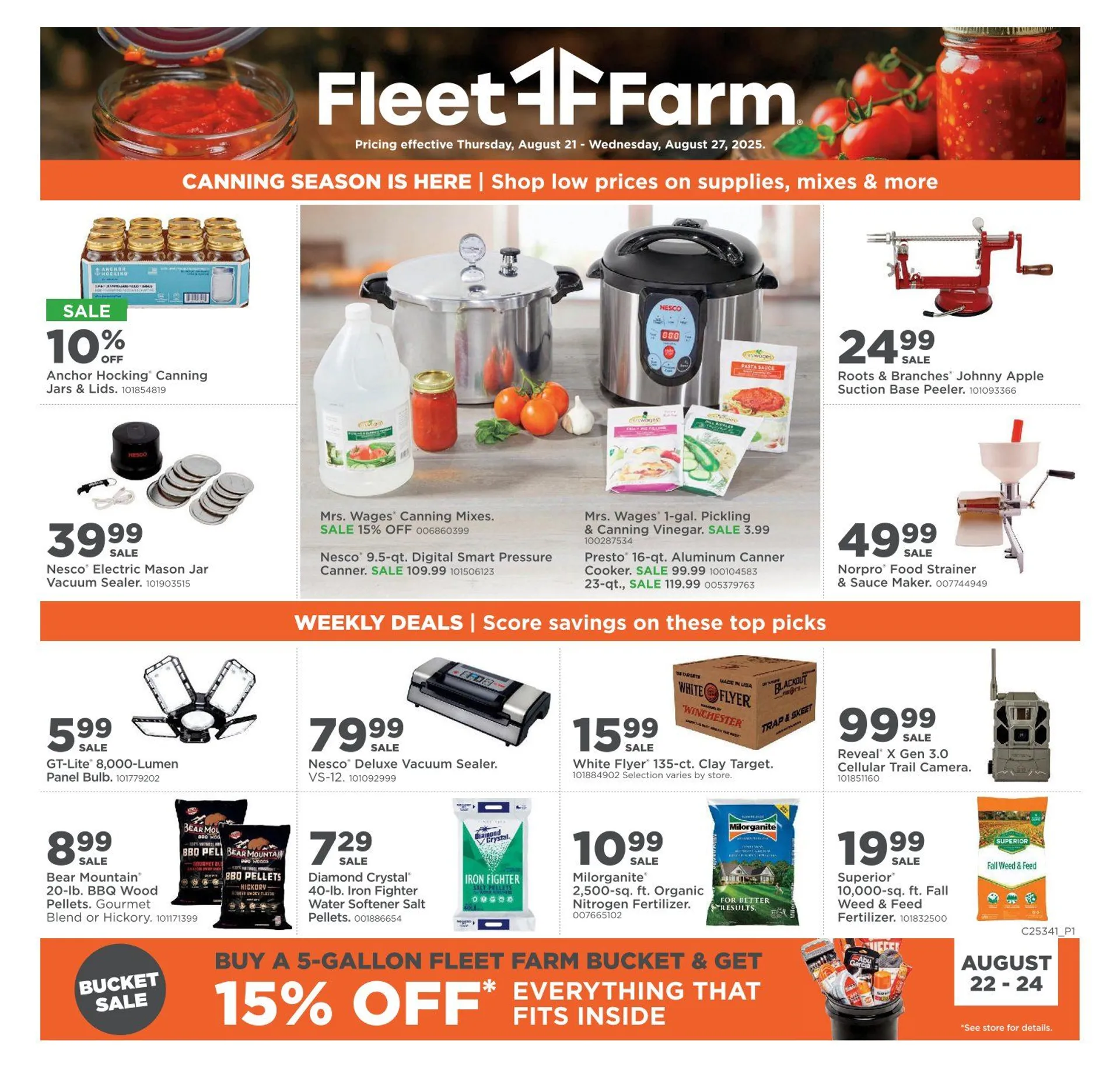 Weekly ad Fleet Farm Sales from August 21 to August 28 2025 - Page 1