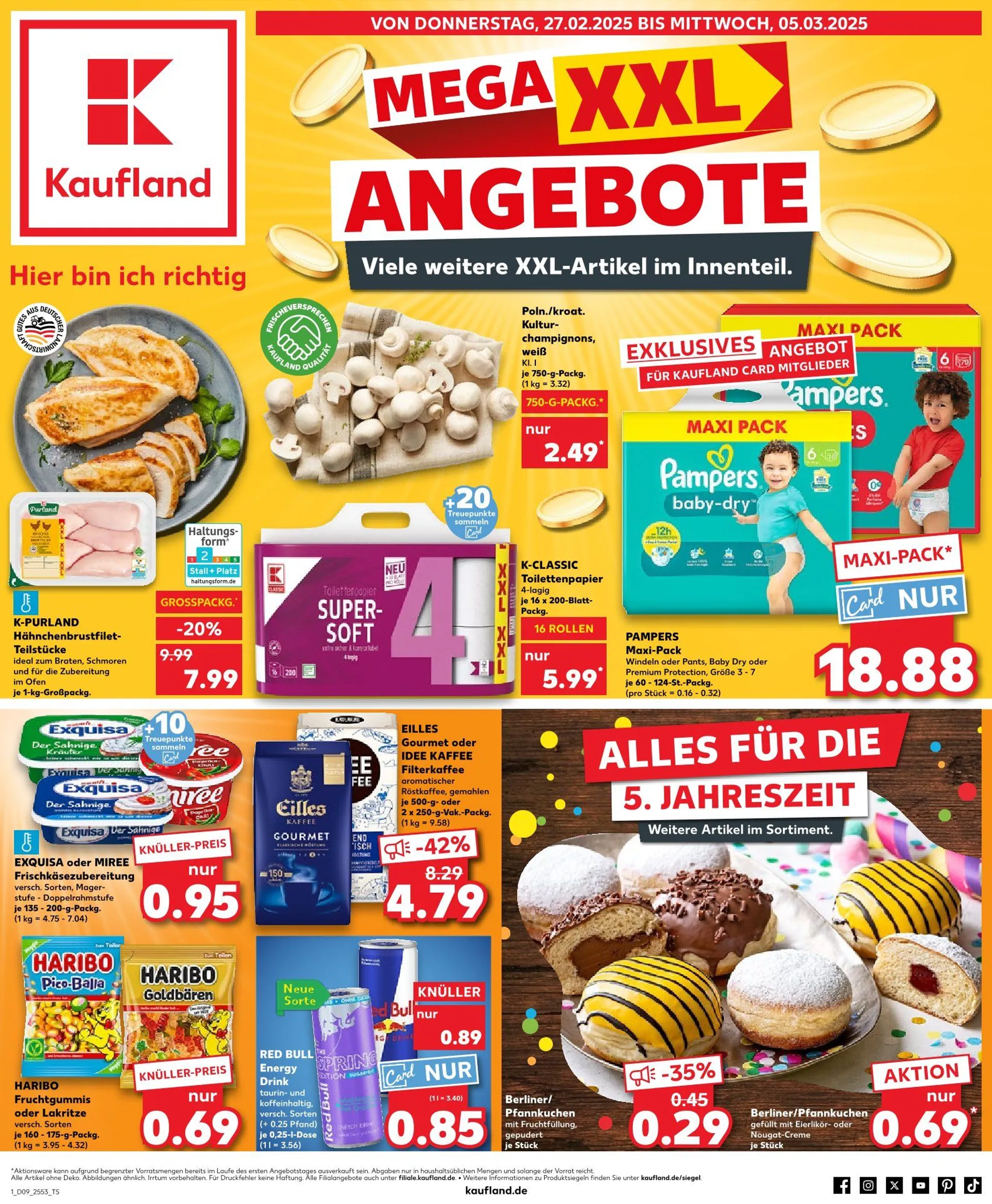 Kaufland Prospekt von 24. Februar bis 5. März 2025 - Prospekt seite 1