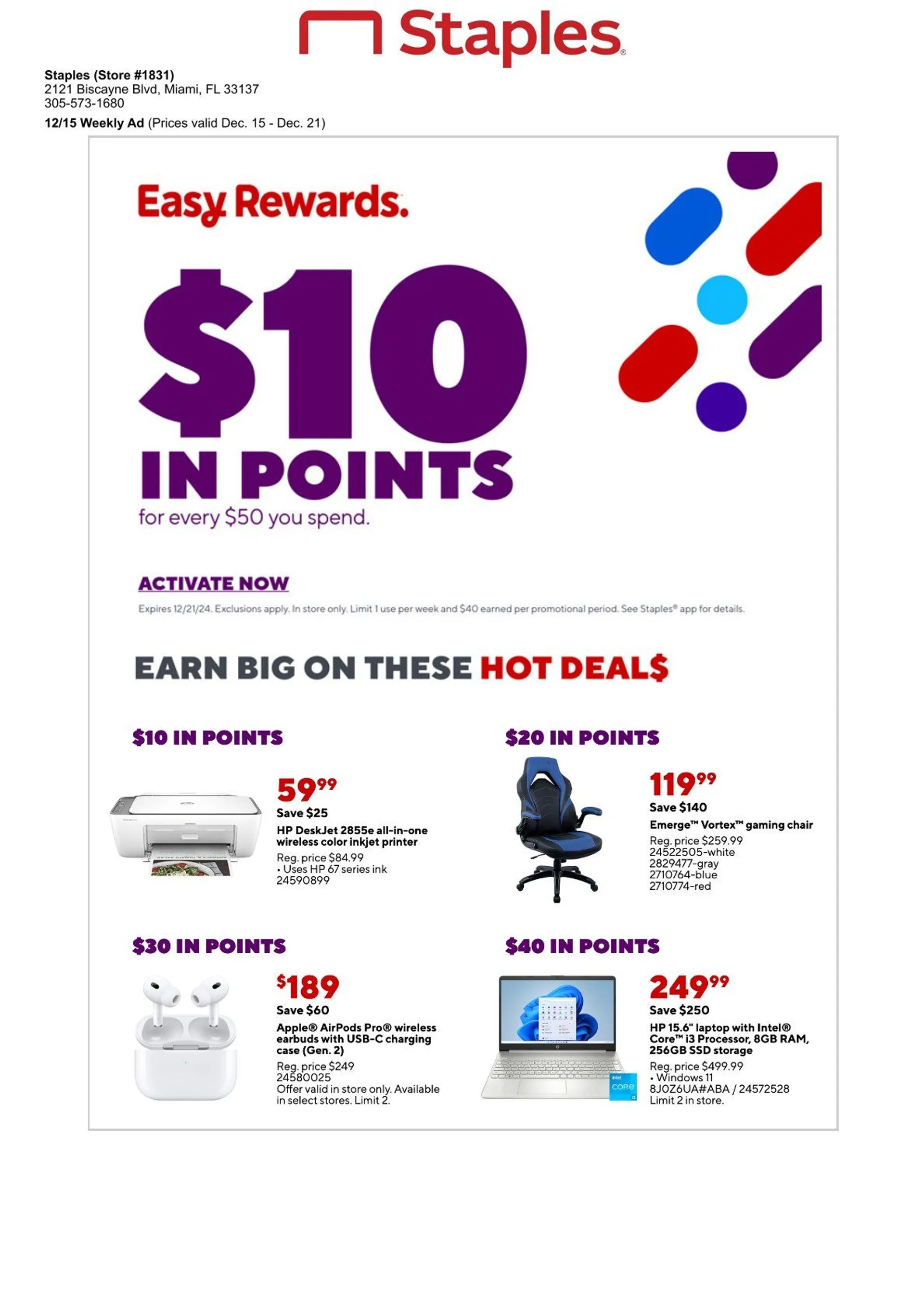 Weekly ad Staples Deals from December 16 to December 21 2024 - Page 