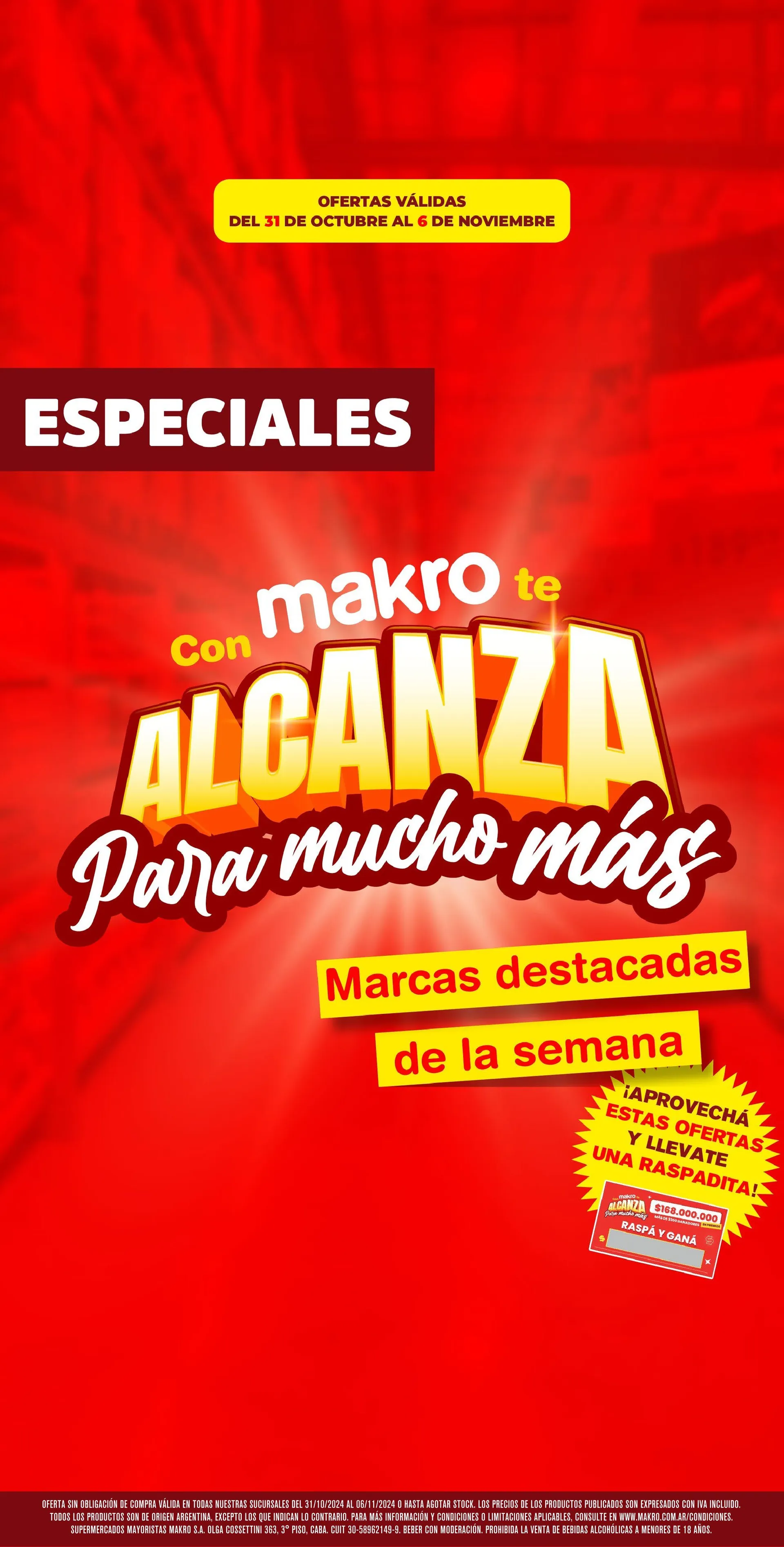 Ofertas de Makro Oferta de Folletos 31 de octubre al 6 de noviembre 2024 - Página  del catálogo