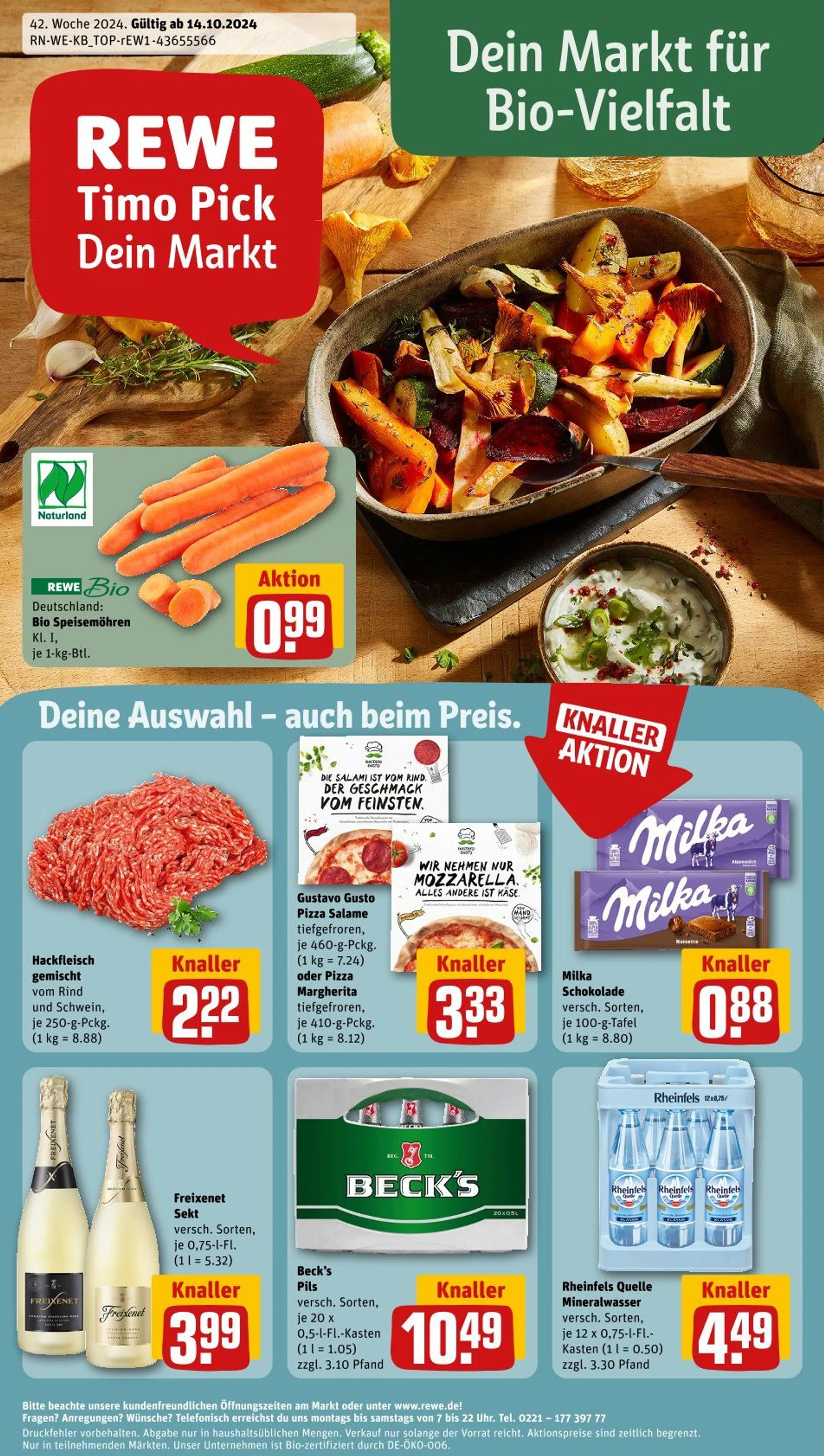 REWE Prospekt von 14. Oktober bis 19. Oktober 2024 - Prospekt seite 1