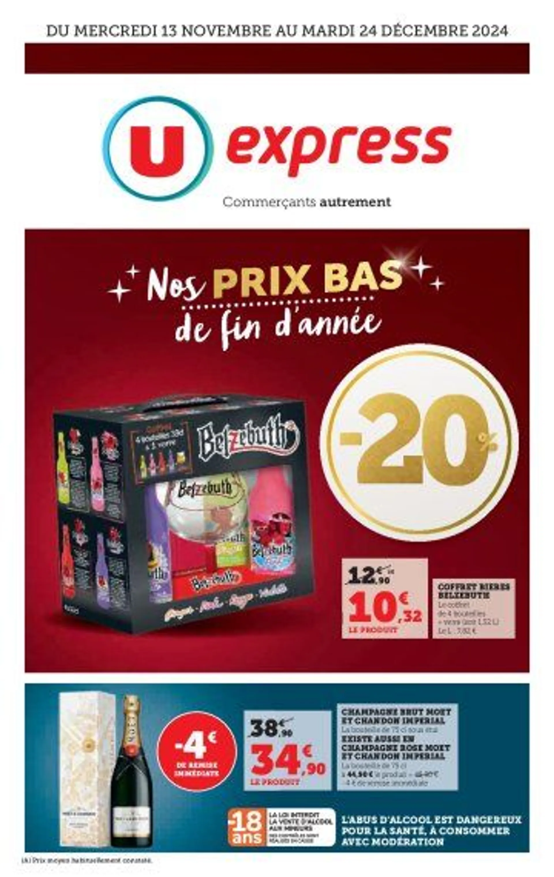 Super U Brochures Offres du 13 novembre au 24 décembre 2024 - Catalogue page 