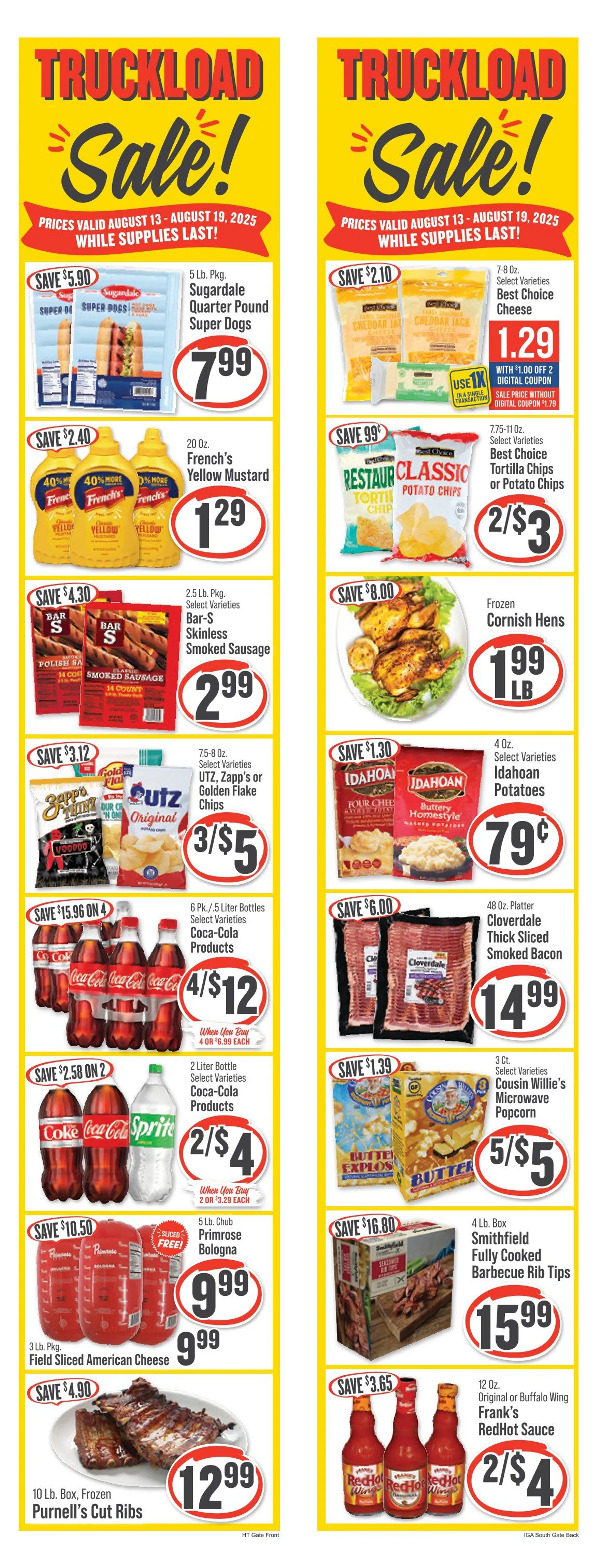 Weekly ad Hometown Market Sales from August 13 to August 19 2025 - Page 1