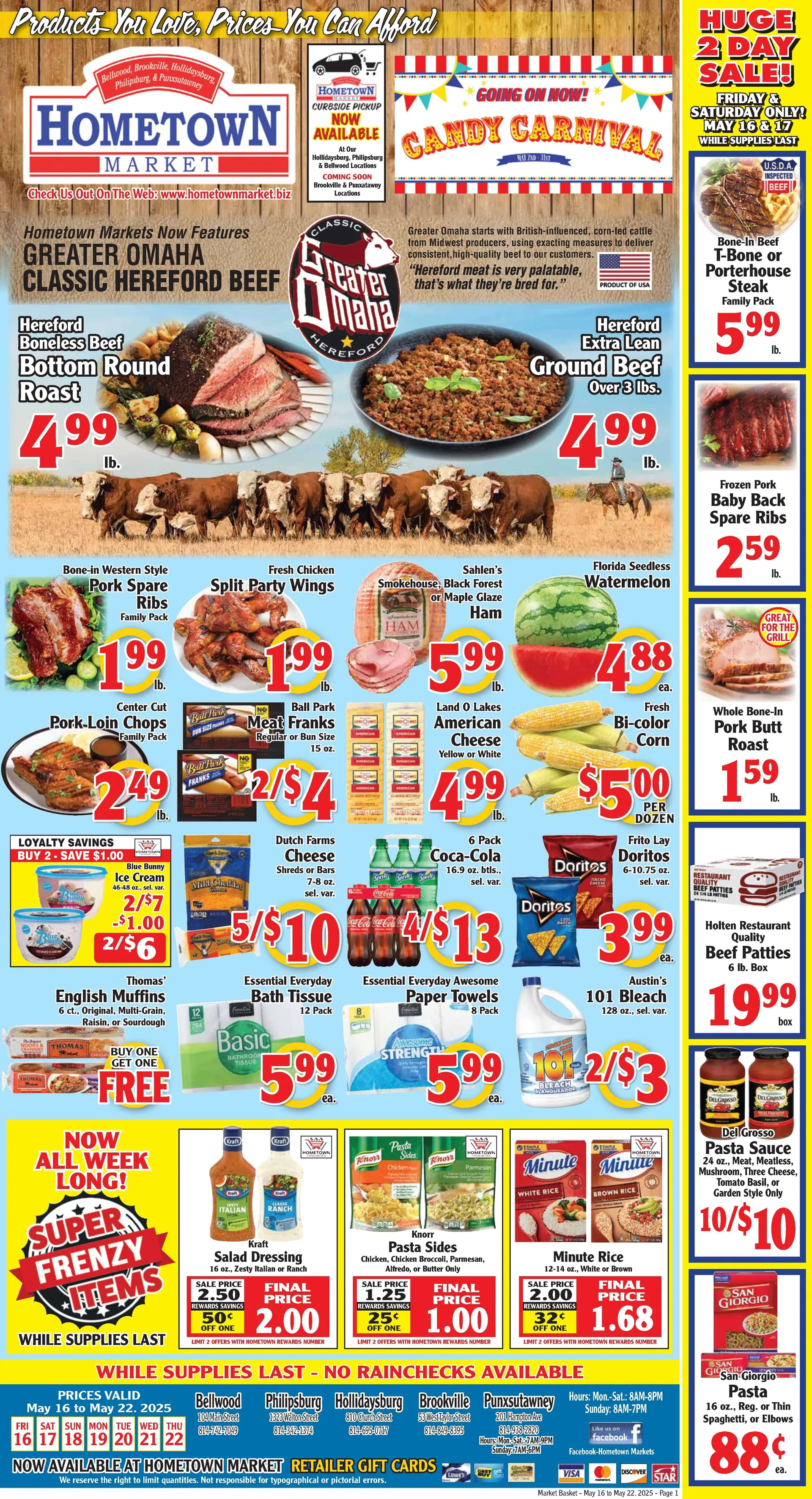 Weekly ad Hometown Market lSales from May 16 to May 22 2025 - Page 