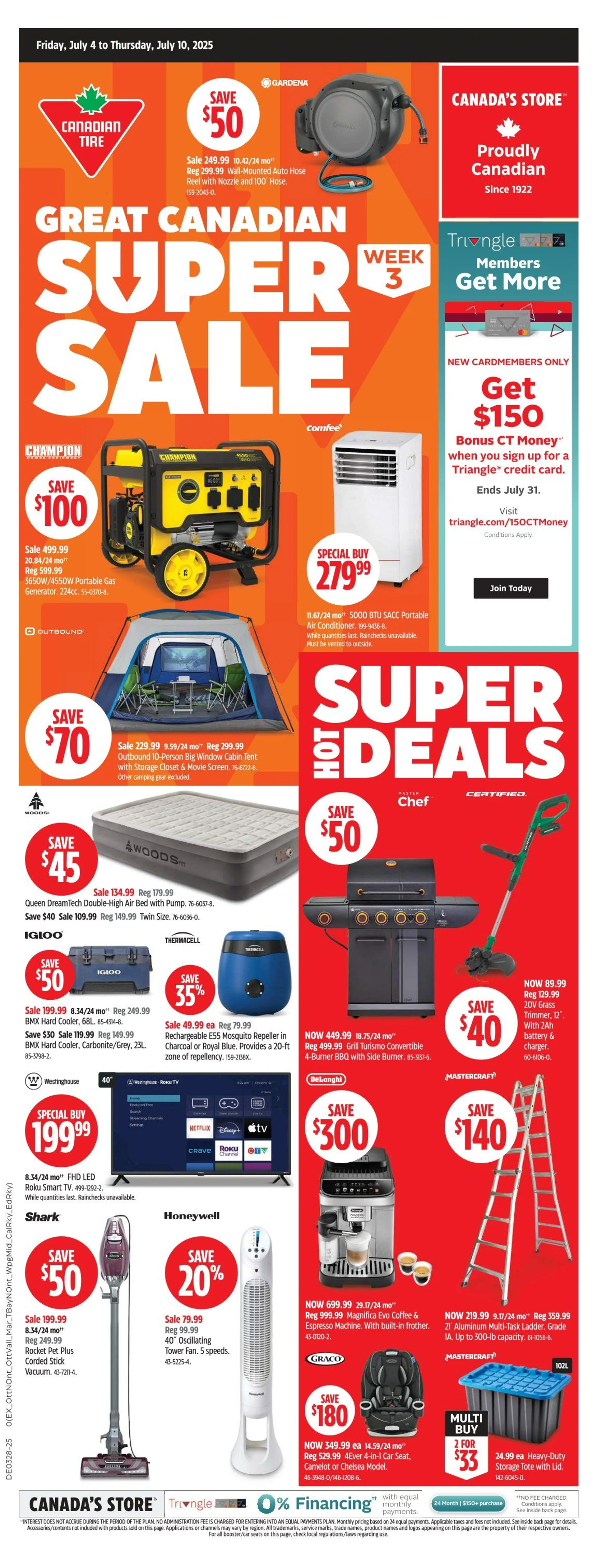 Canadian Tire flyers du 4 juillet au 10 juillet 2025 - Circulaires page 