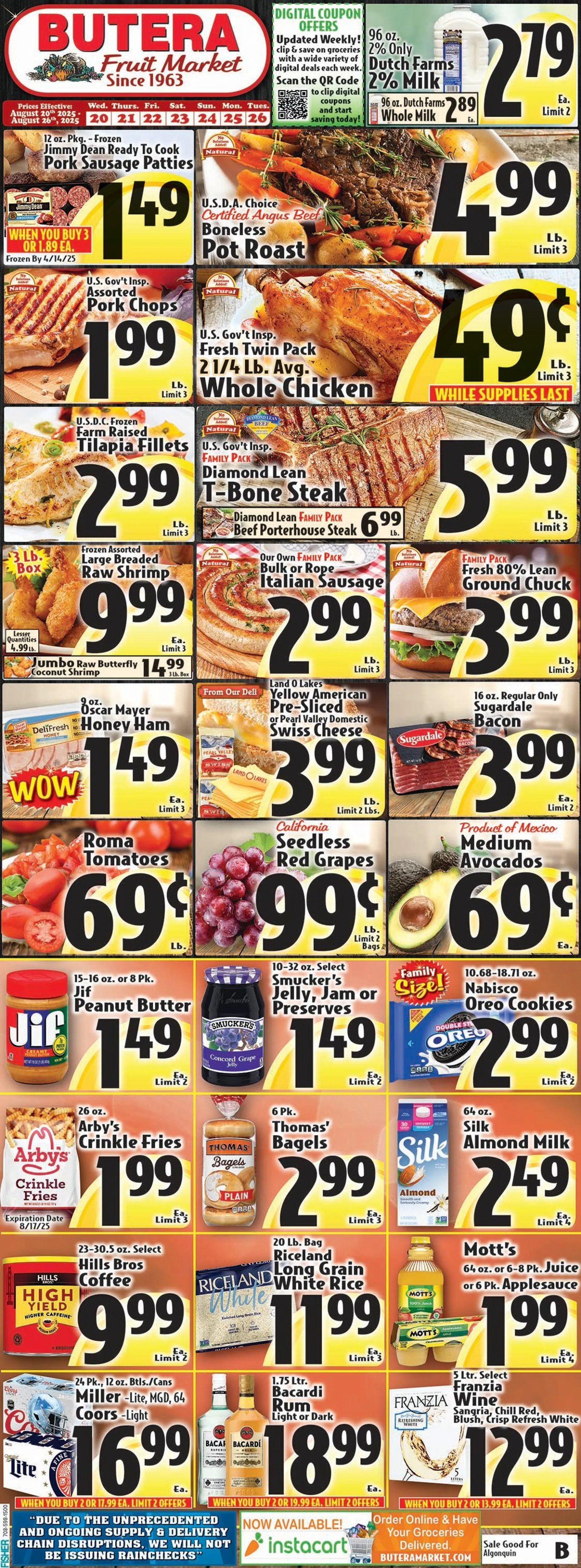 Weekly ad Butera  Sales from August 20 to August 26 2025 - Page 1
