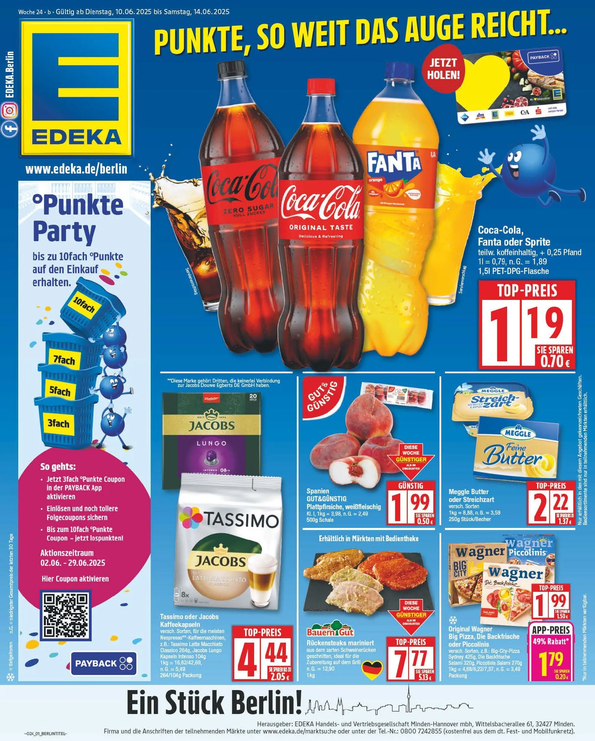 Edeka Angebote von 10. Juni bis 14. Juni 2025 - Prospekt seite 1