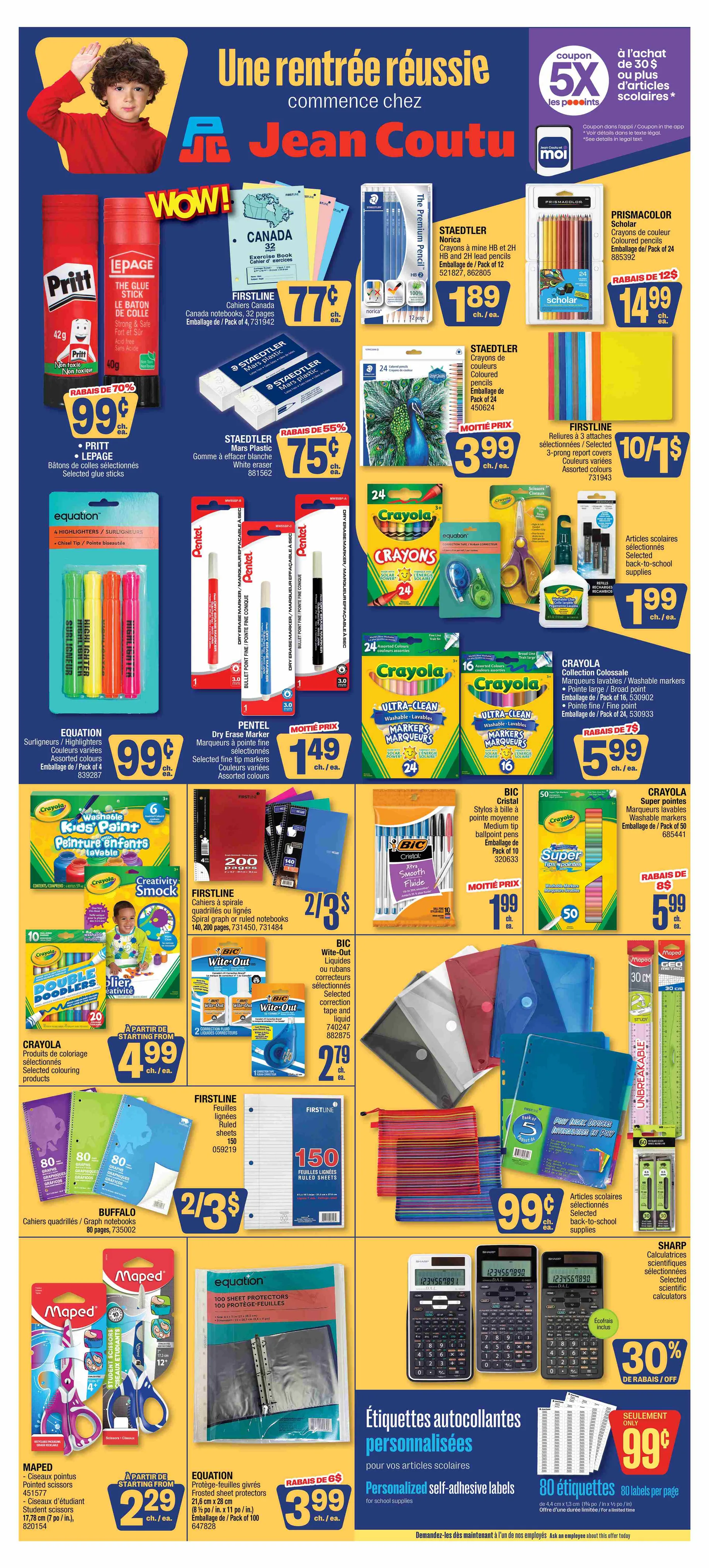 Jean Coutu Sales from August 7 to August 13 2025 - flyer page 1