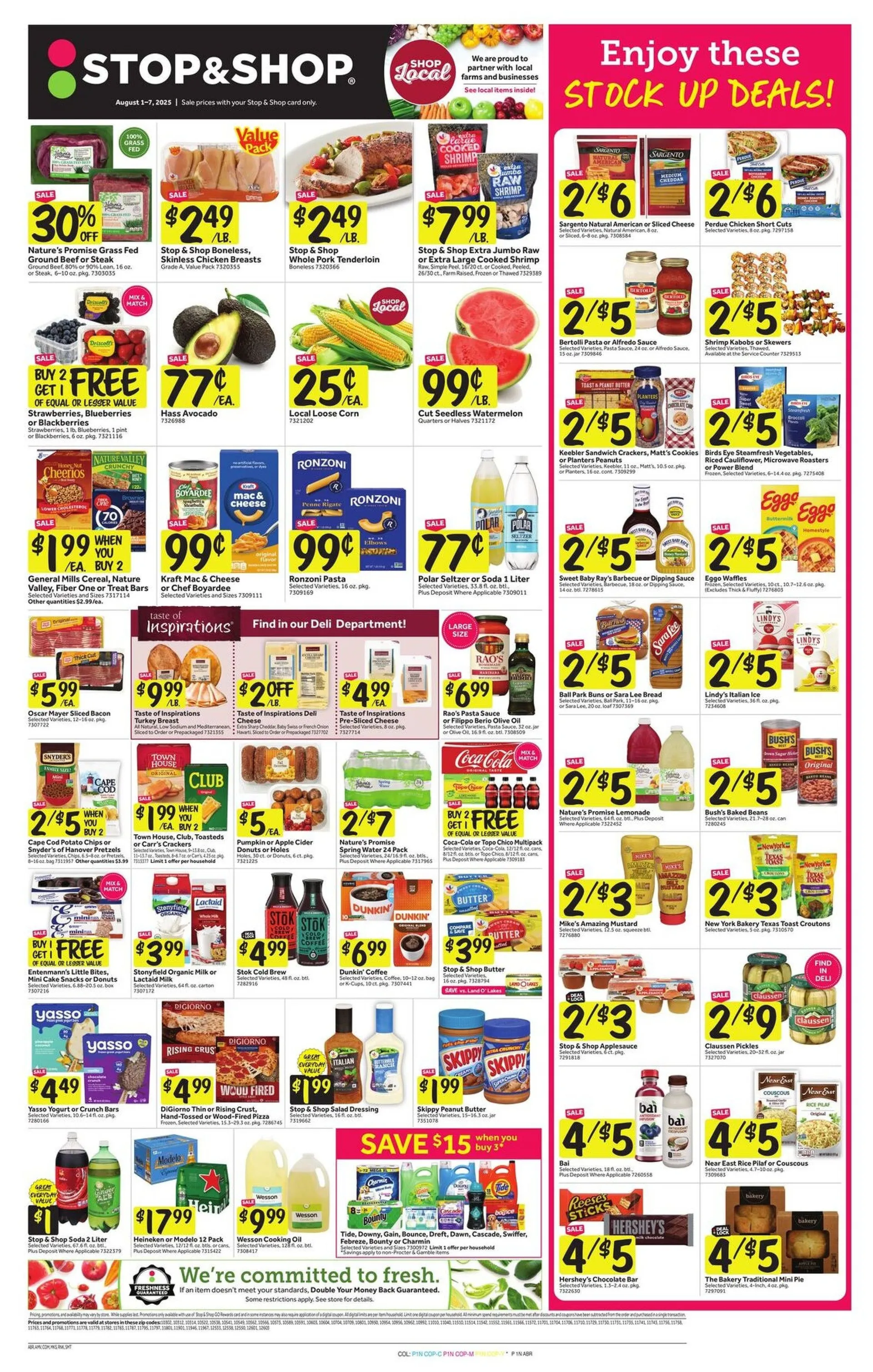 Weekly ad Stop & Shop Sales from August 1 to August 7 2025 - Page 1