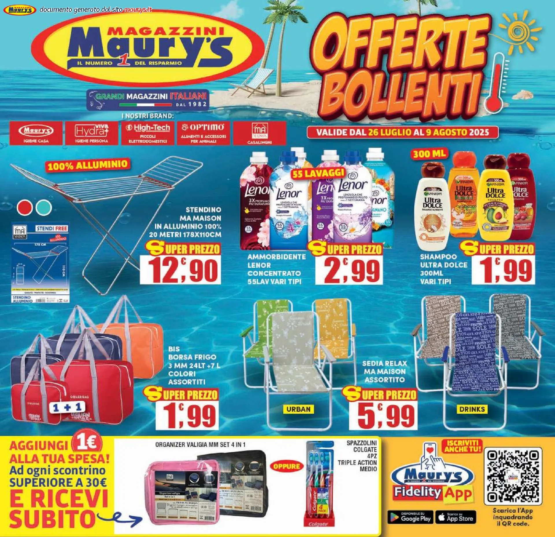 Maury's Volantino da 25 luglio a 9 agosto di 2025 - Pagina del volantino 1