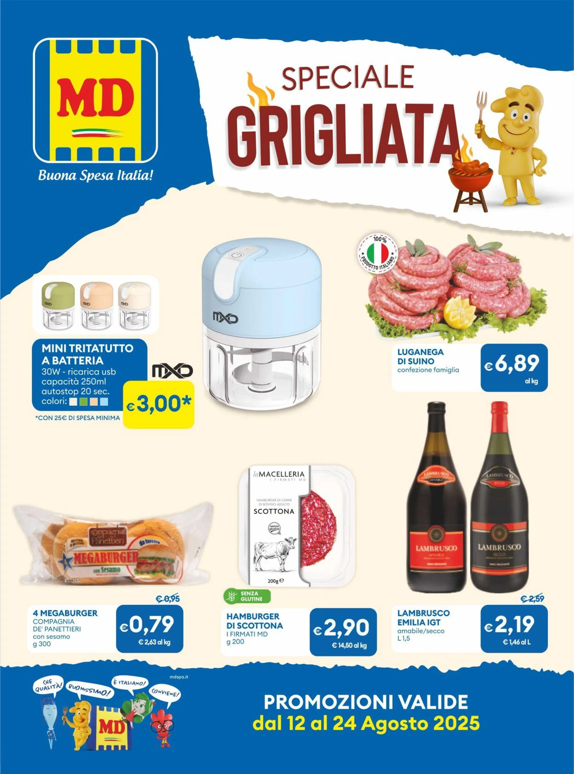 Volantini MD Discount da 12 agosto a 24 agosto di 2025 - Pagina del volantino 1