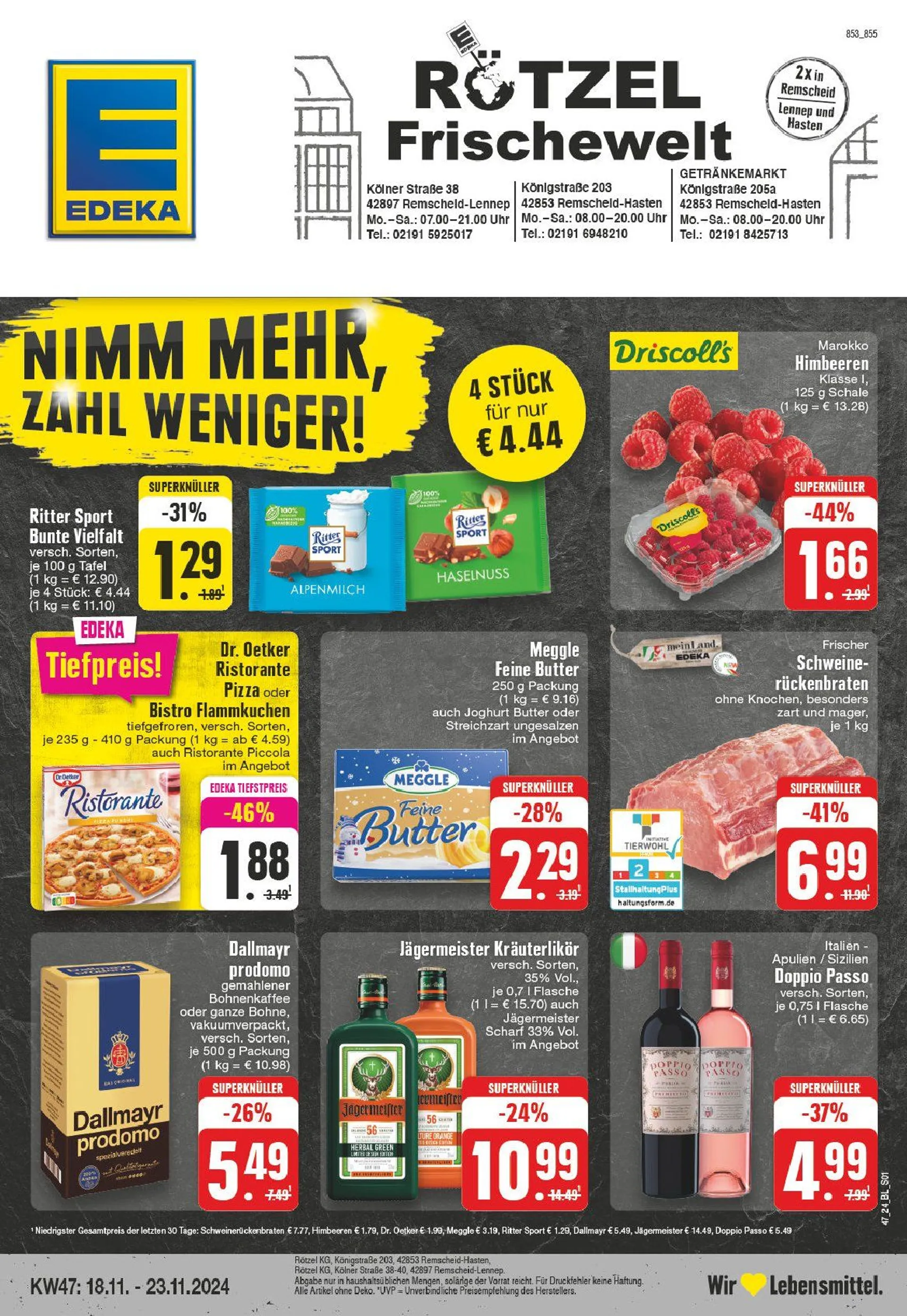 Edeka Prospekt von 18. November bis 23. November 2024 - Prospekt seite 