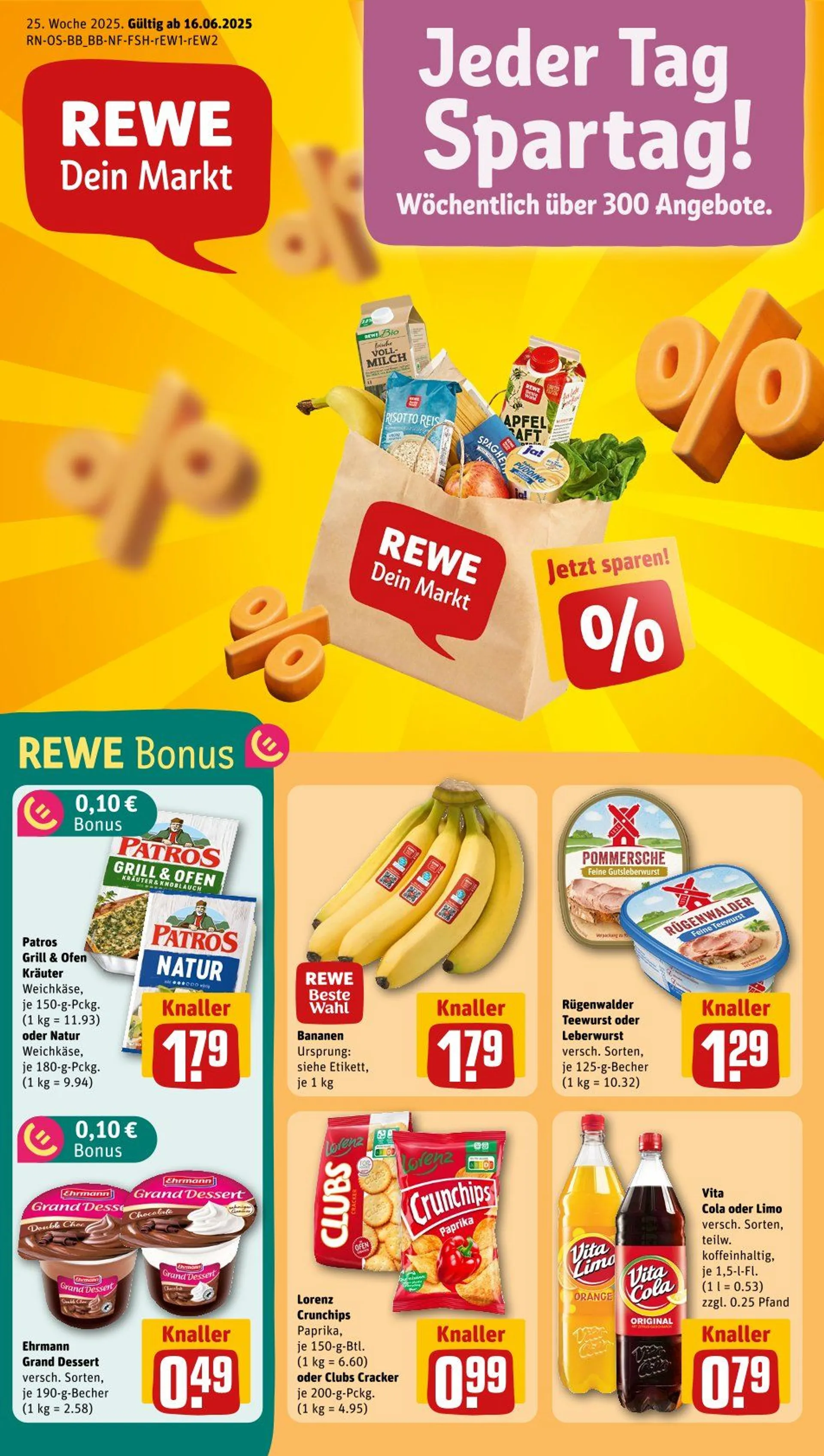 REWE Propsekt von 17. Juni bis 22. Juni 2025 - Prospekt seite 