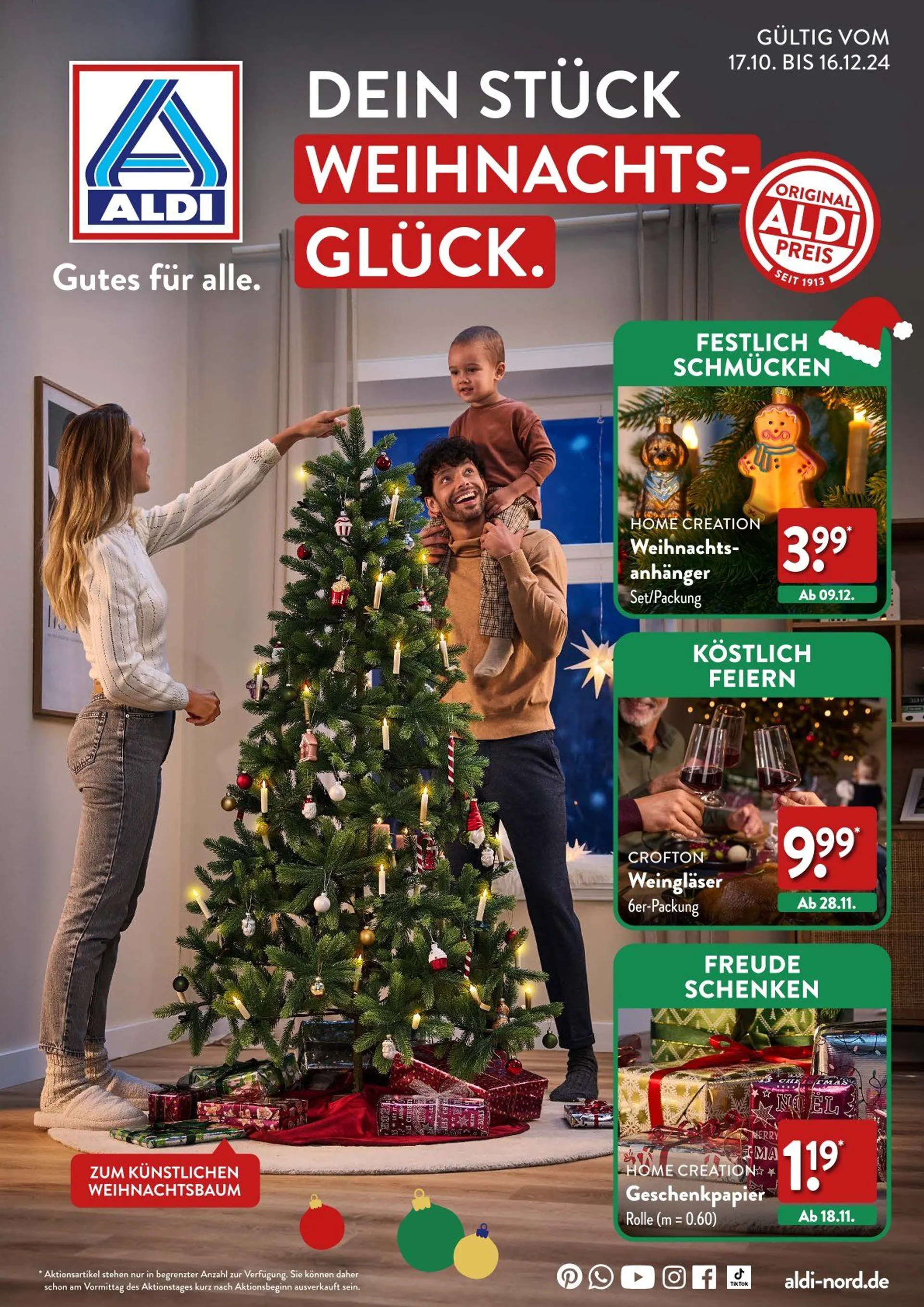 Aldi Nord Prospekt von 17. Oktober bis 16. Dezember 2024 - Prospekt seite 