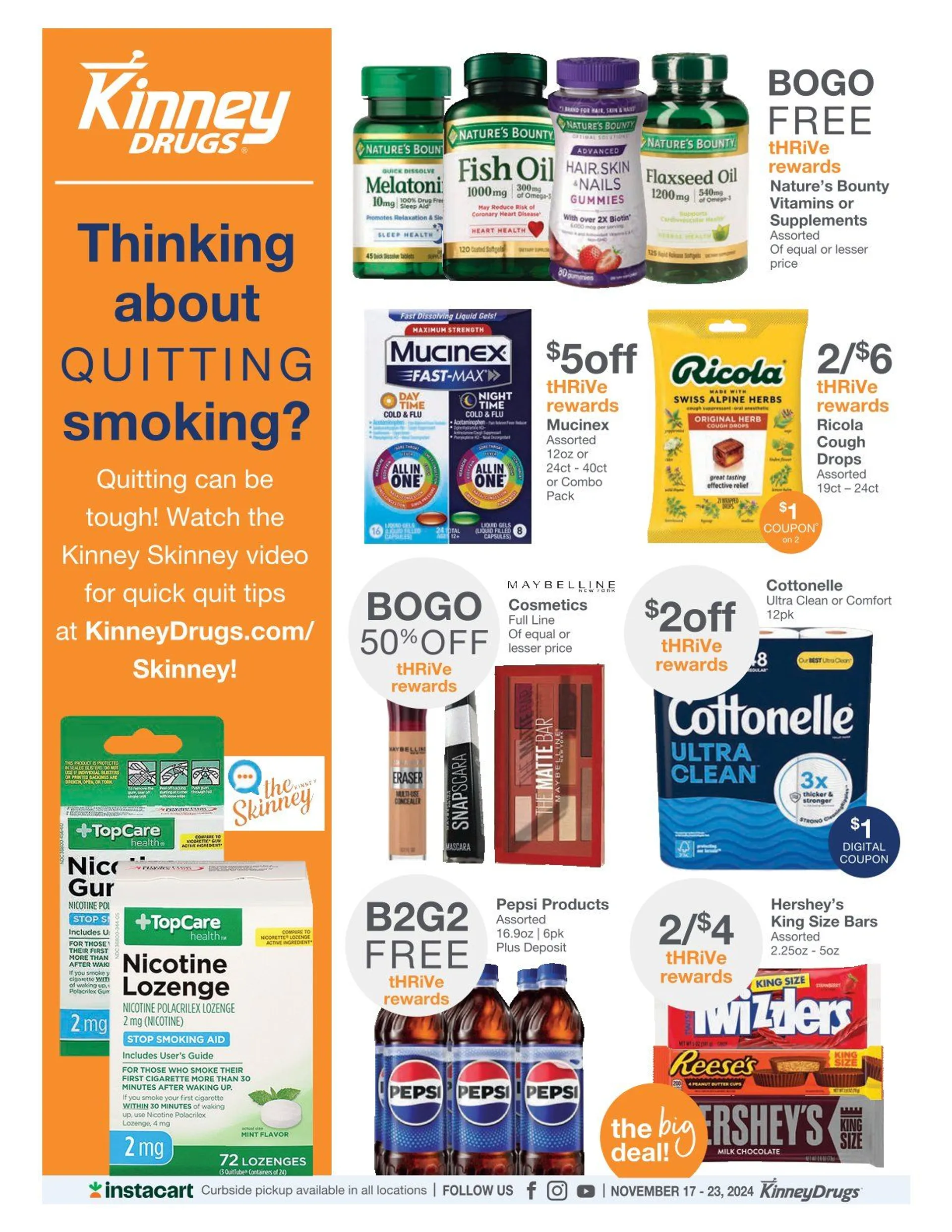 Weekly ad Kinney Drugs sales from November 17 to November 24 2024 - Page 