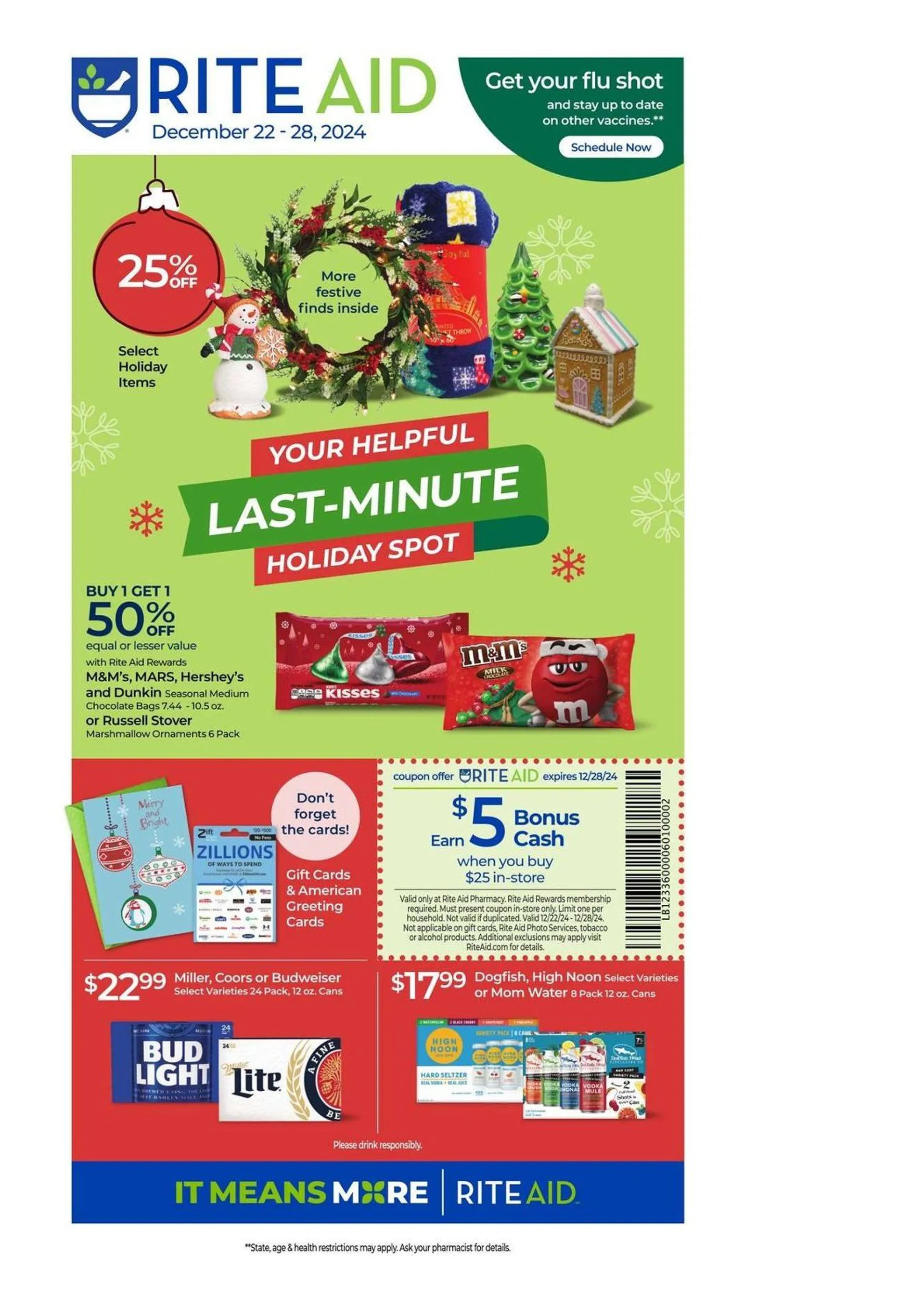 Weekly ad Rite Aid Christmas deals at Rite Aid from December 22 to December 28 2024 - Page 