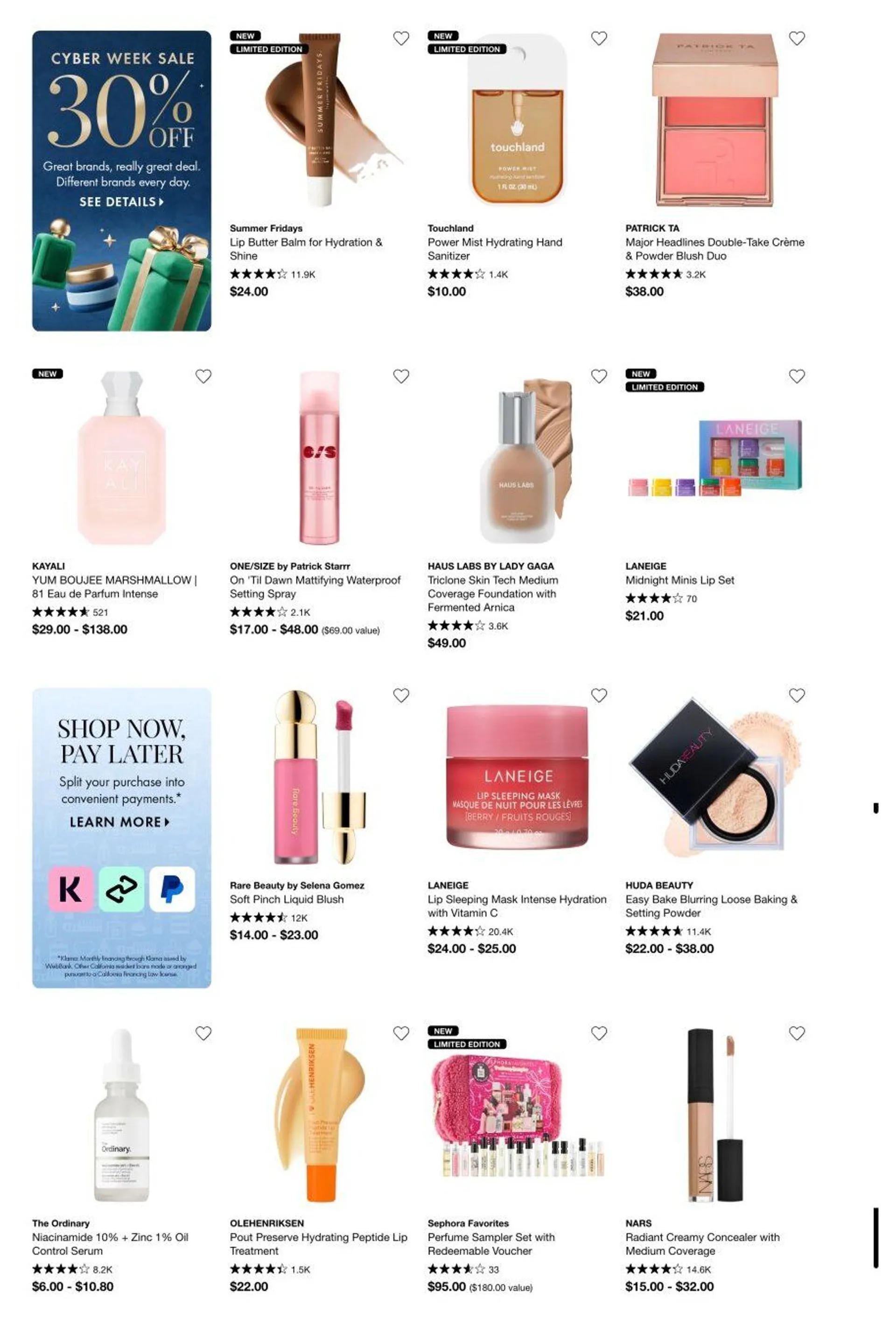 Weekly ad Sephora sales from November 25 to November 30 2024 - Page 