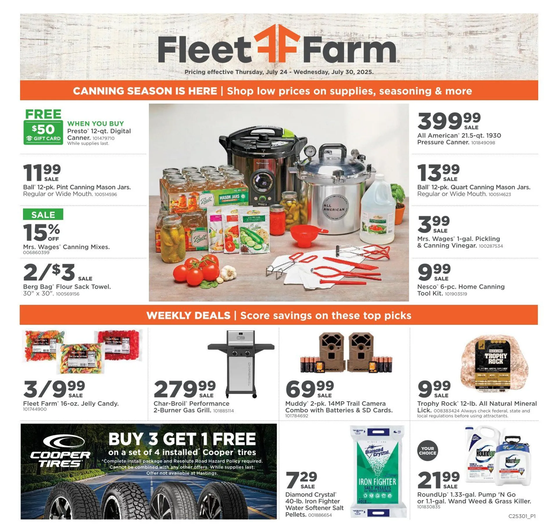 Weekly ad Fleet Farm Sales from July 24 to July 30 2025 - Page 1