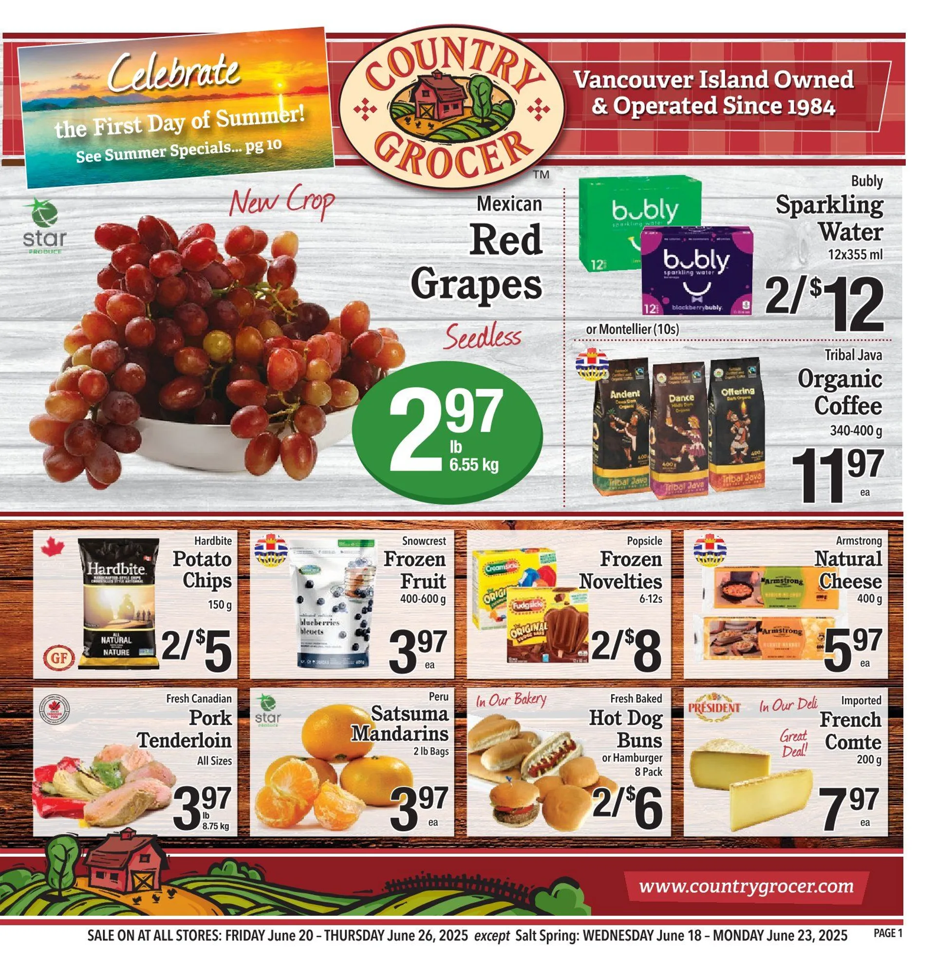 Country Grocer flyers from June 20 to June 26 2025 - flyer page 1