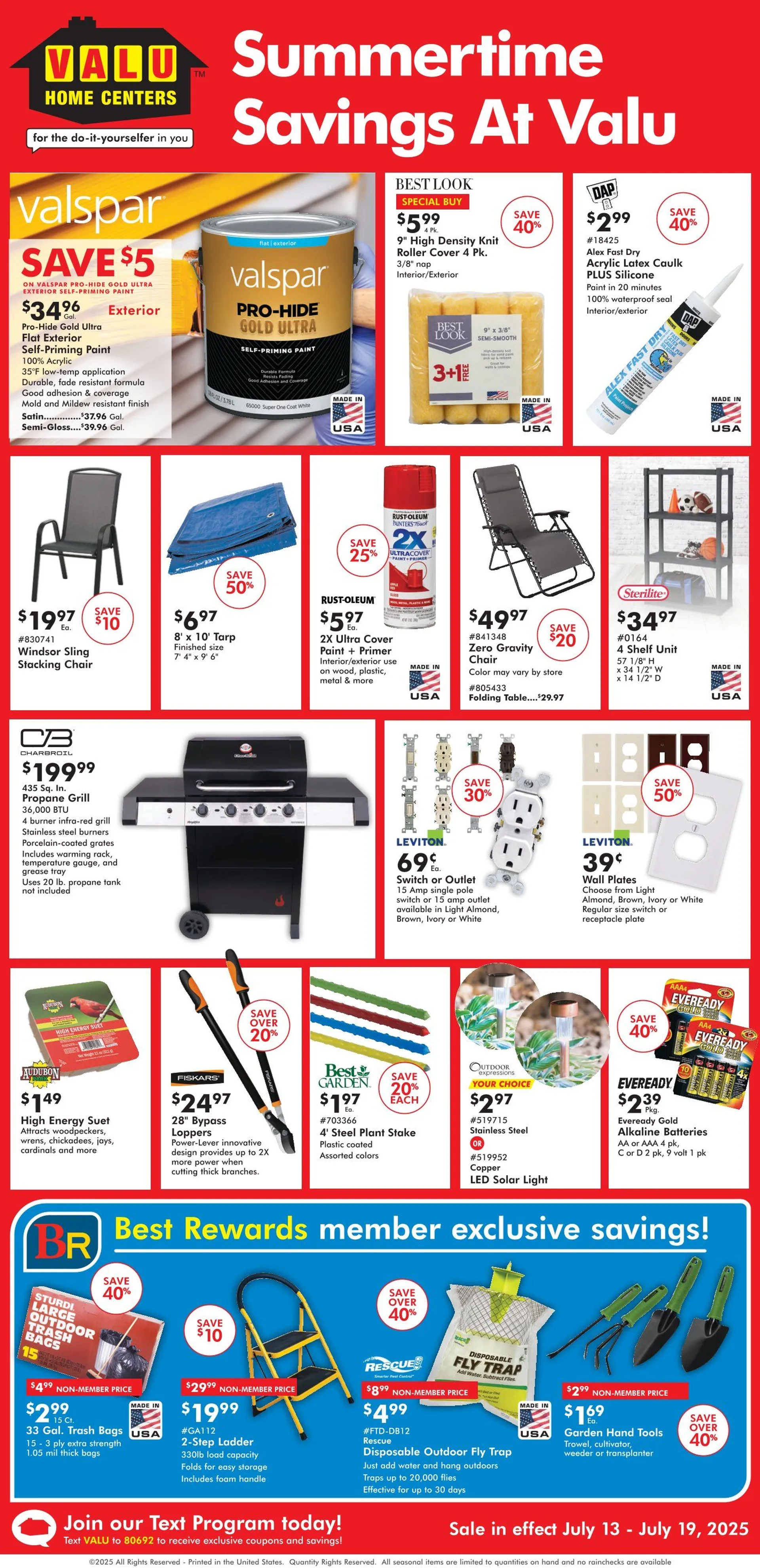 Weekly ad Valu Home Centers weekly ads  from July 13 to July 19 2025 - Page 1