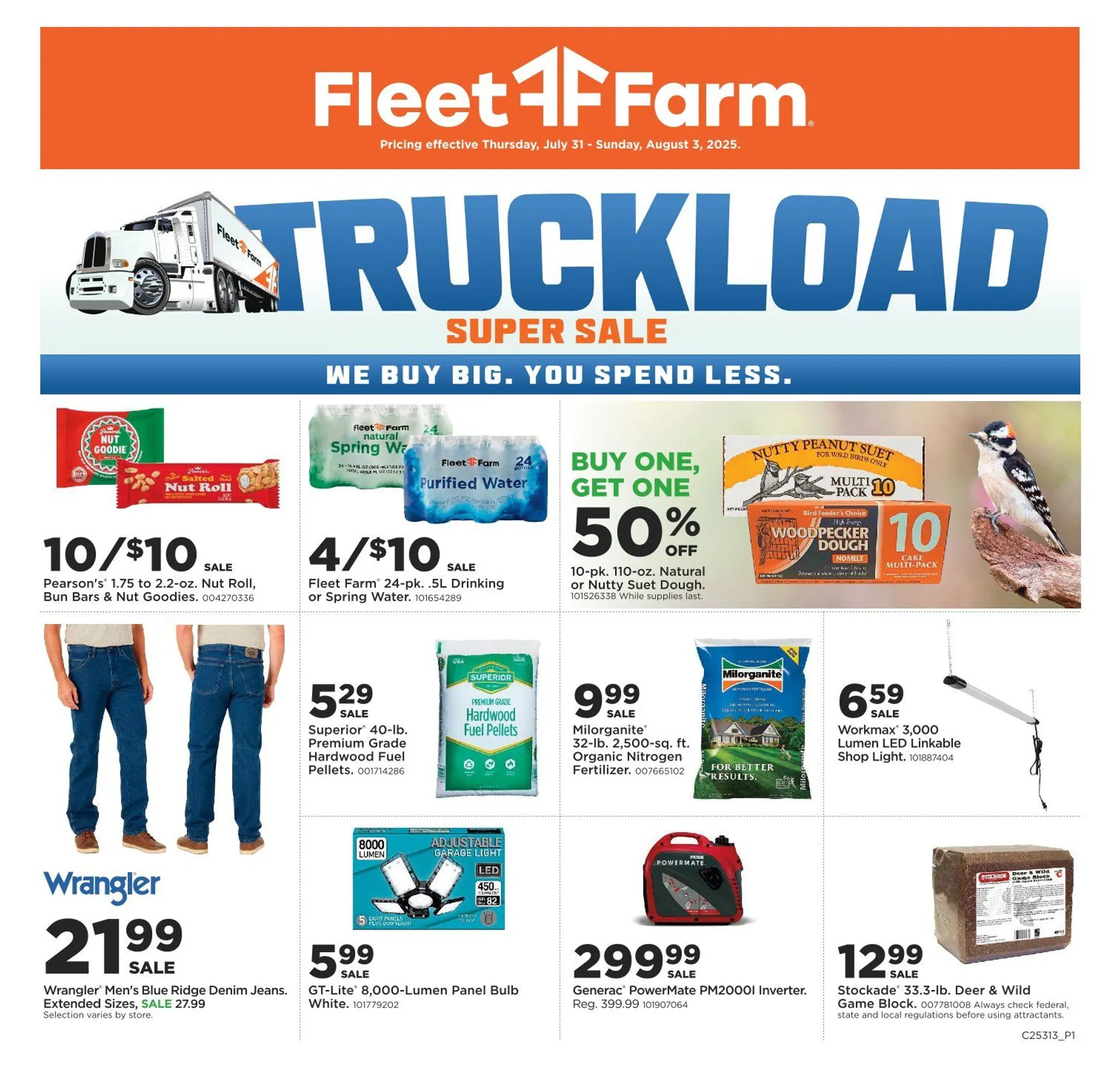 Weekly ad Fleet Farm Sales from July 31 to August 3 2025 - Page 1