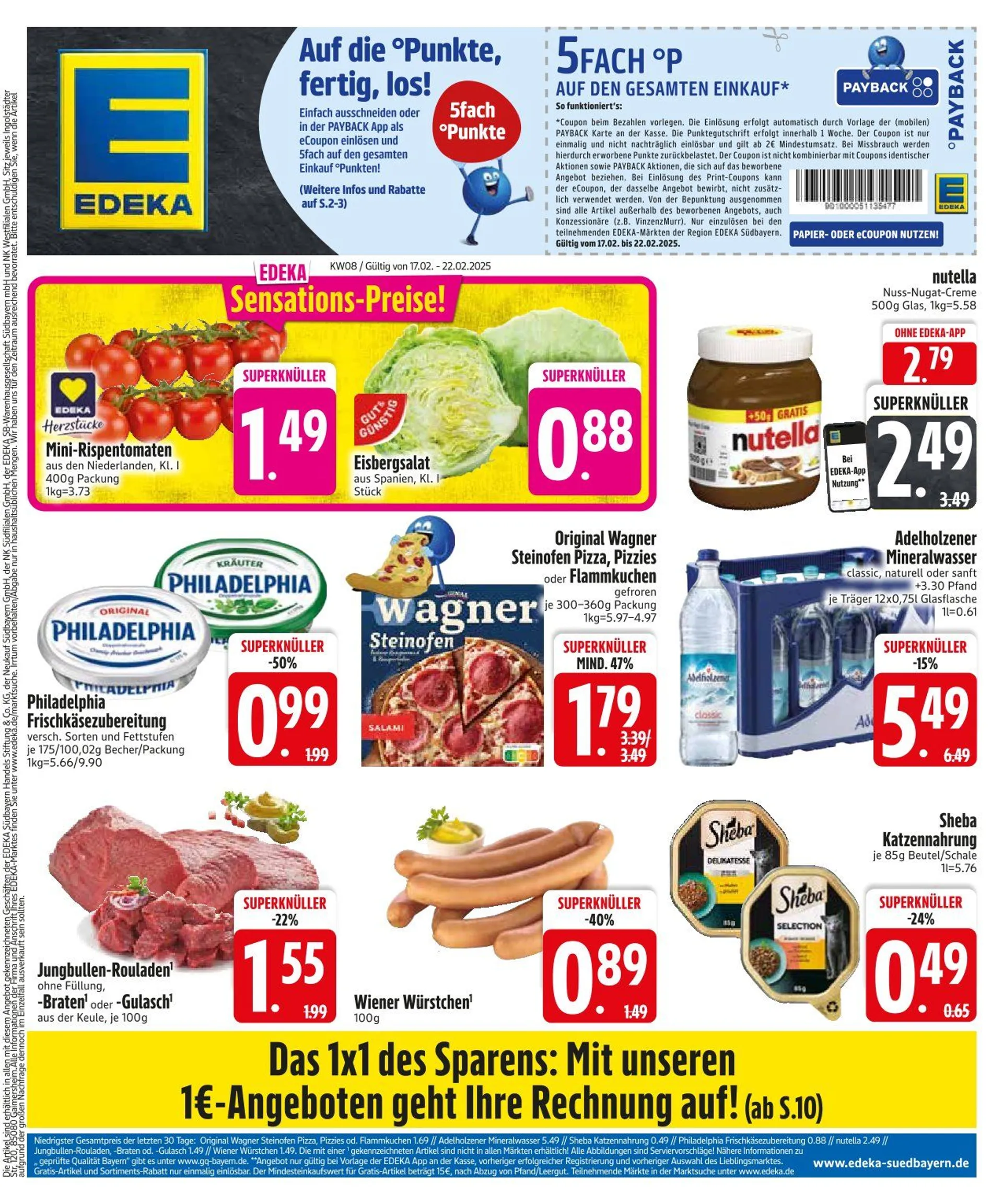 Edeka Prospekt von 16. Februar bis 22. Februar 2025 - Prospekt seite 1