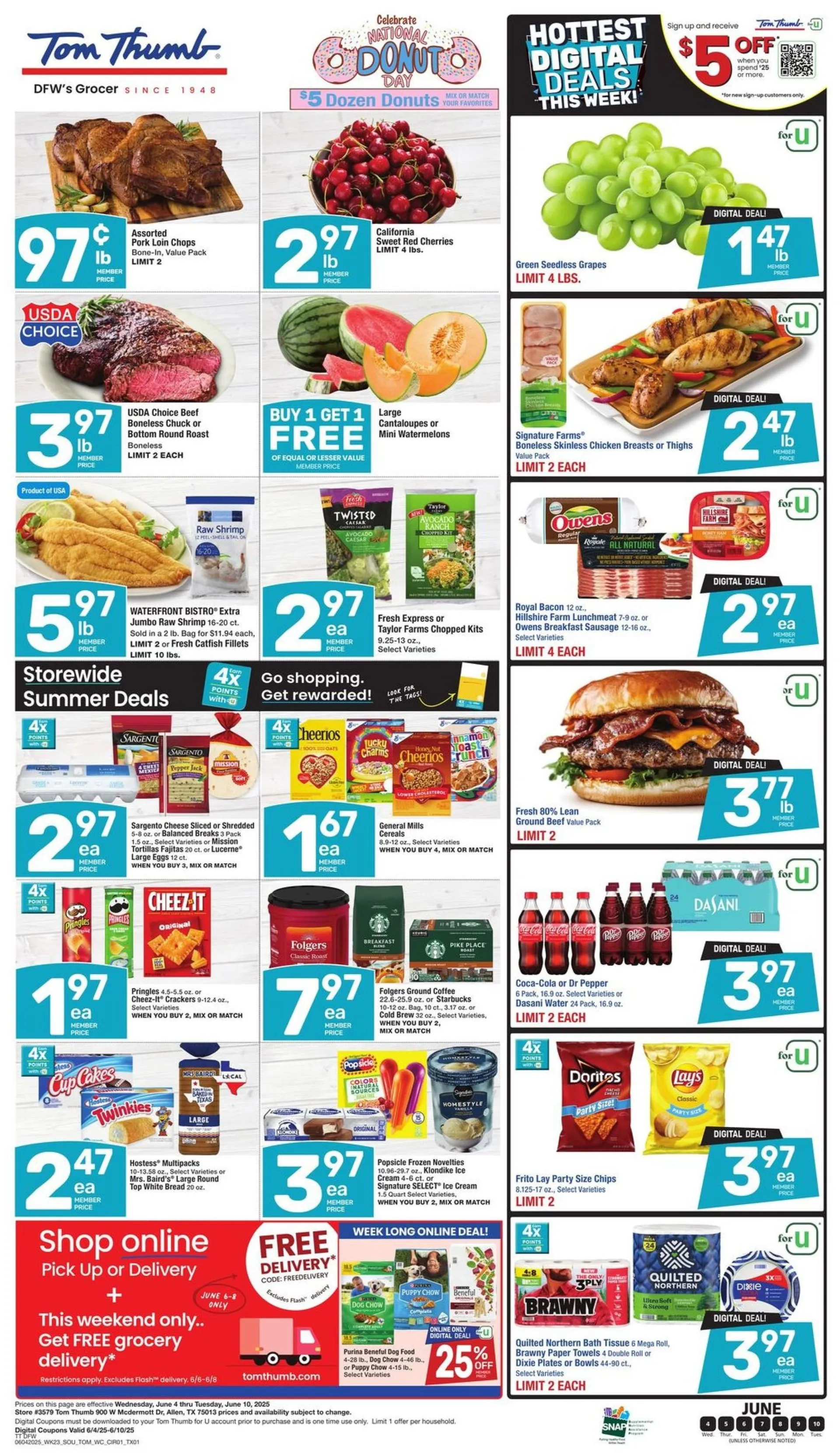 Weekly ad Tom Thumb Deals from June 4 to June 10 2025 - Page 1