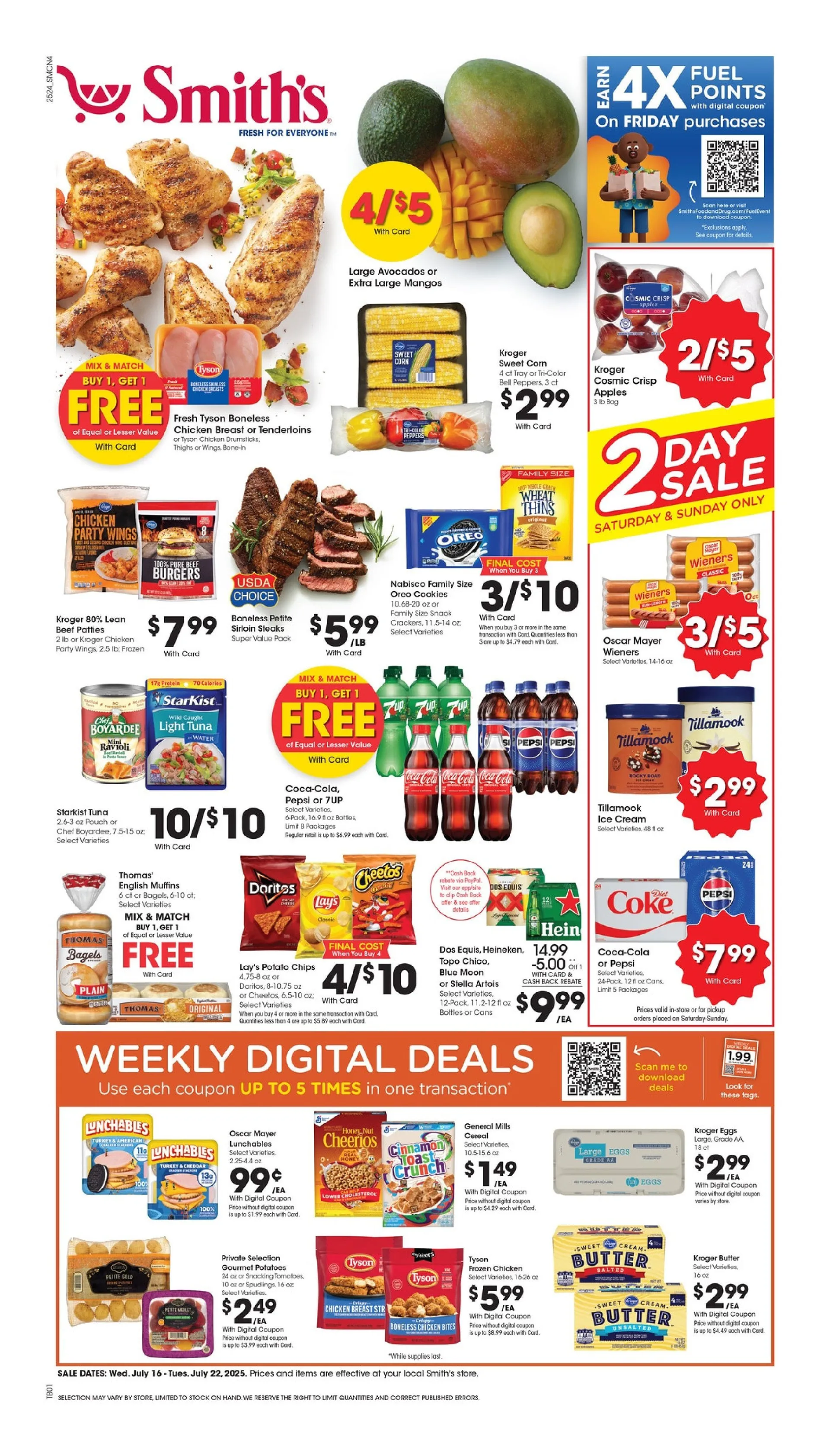 Weekly ad Smith's Sales from July 16 to July 22 2025 - Page 1