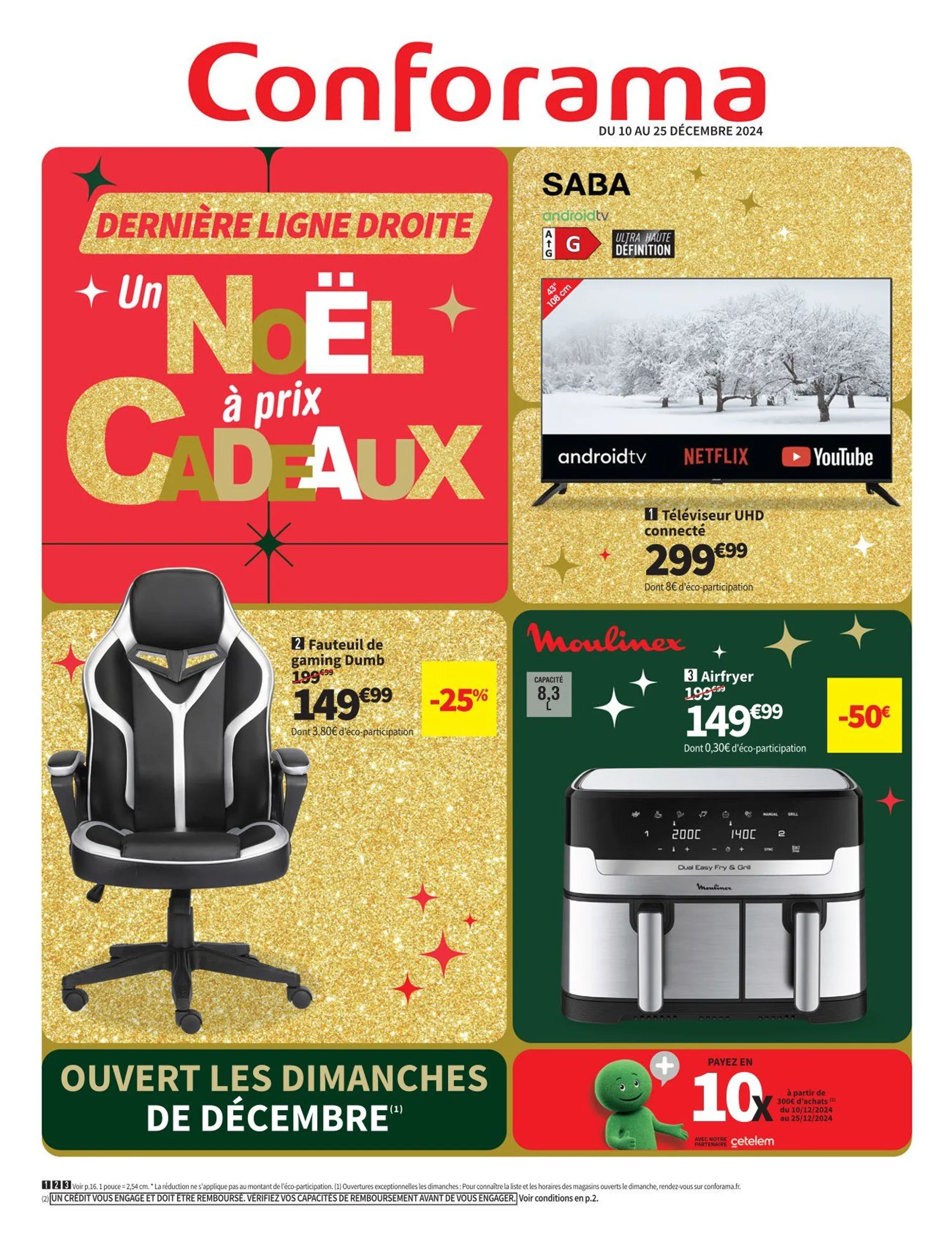 Conforama Offres de catalogue du 10 décembre au 25 décembre 2024 - Catalogue page 