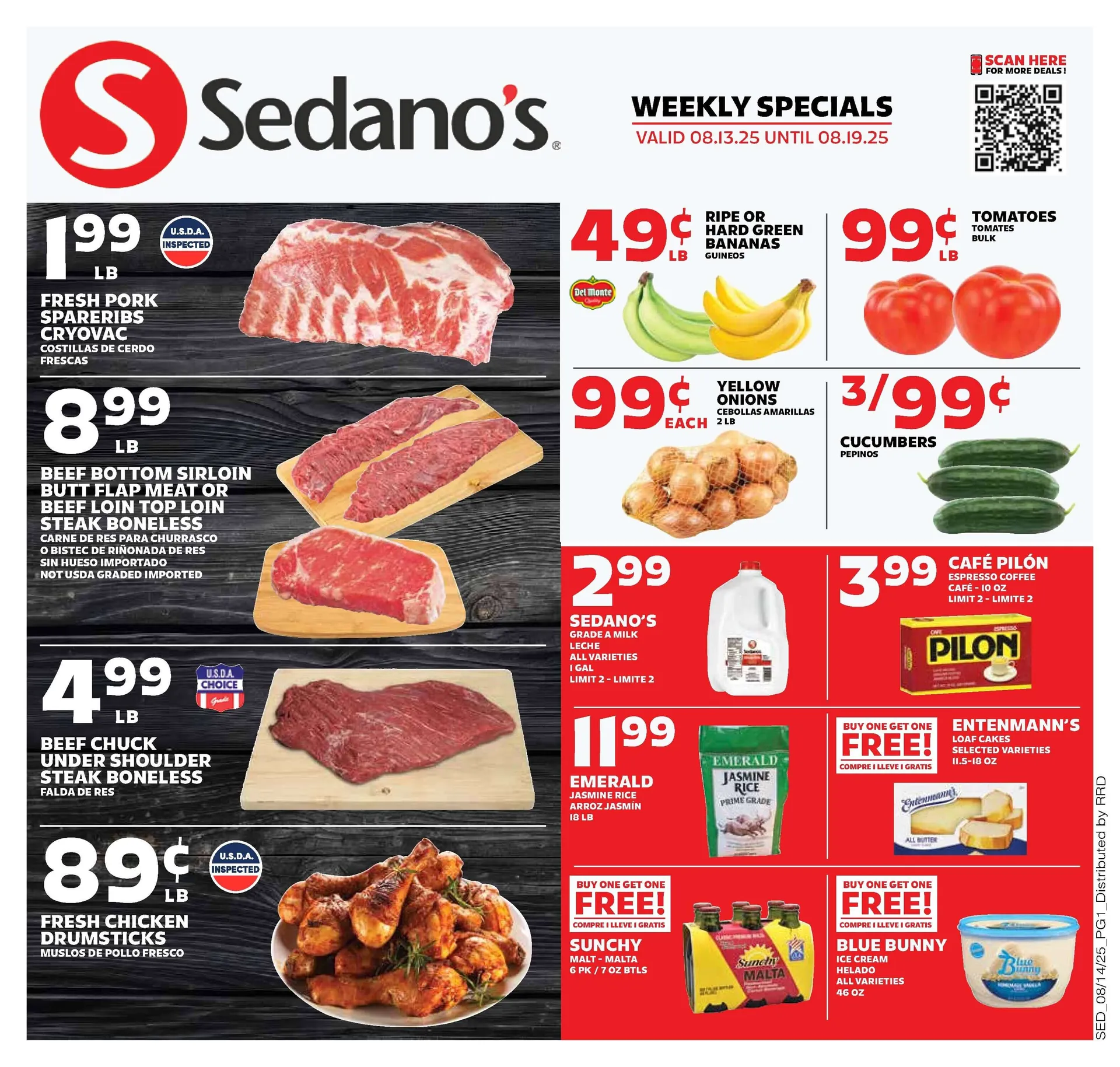 Weekly ad Sedano's Sales from August 13 to August 19 2025 - Page 1