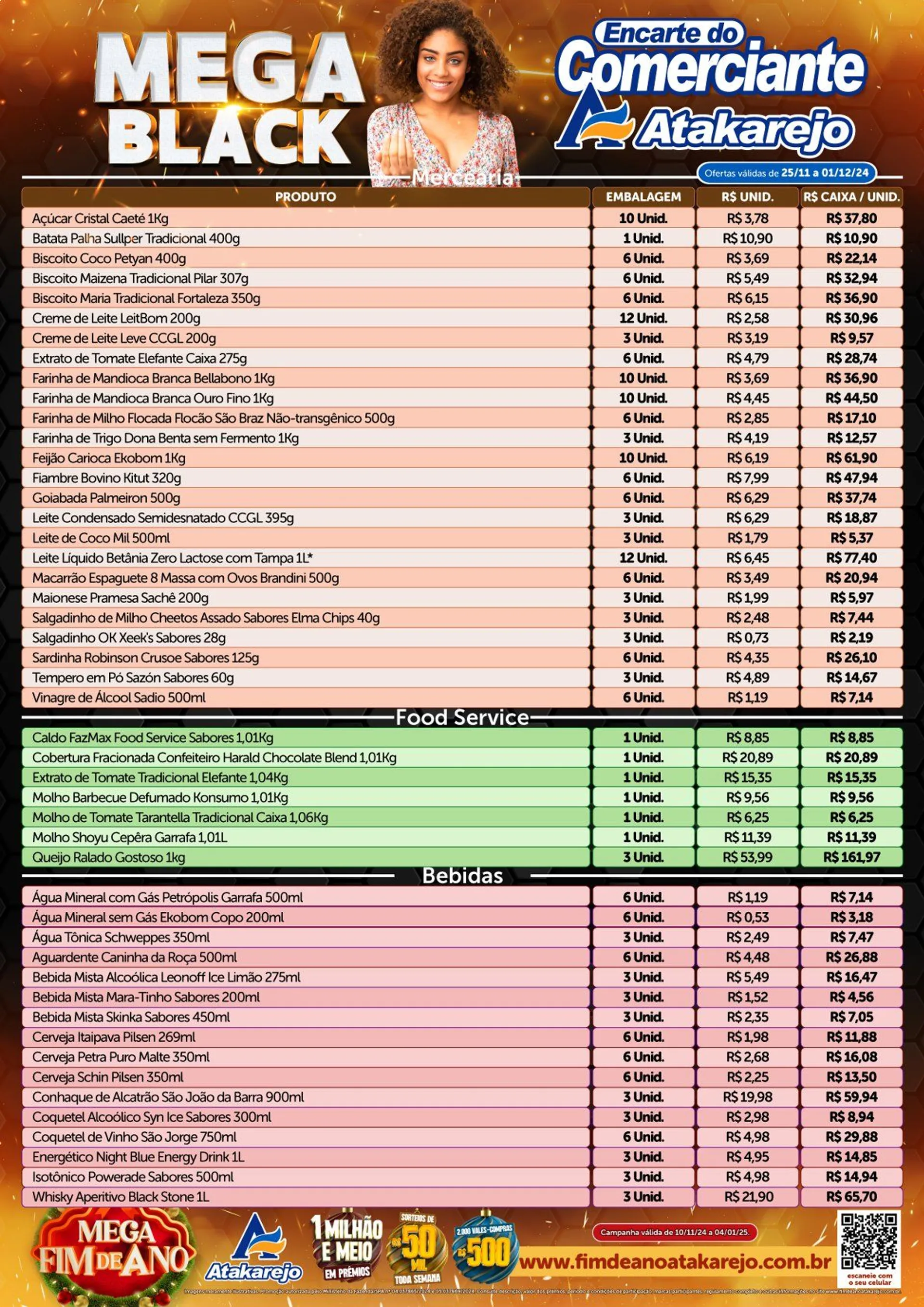 Encarte de Atakadão Atakarejo Ofertas de brochura 25 de novembro até 1 de dezembro 2024 - Pagina 1