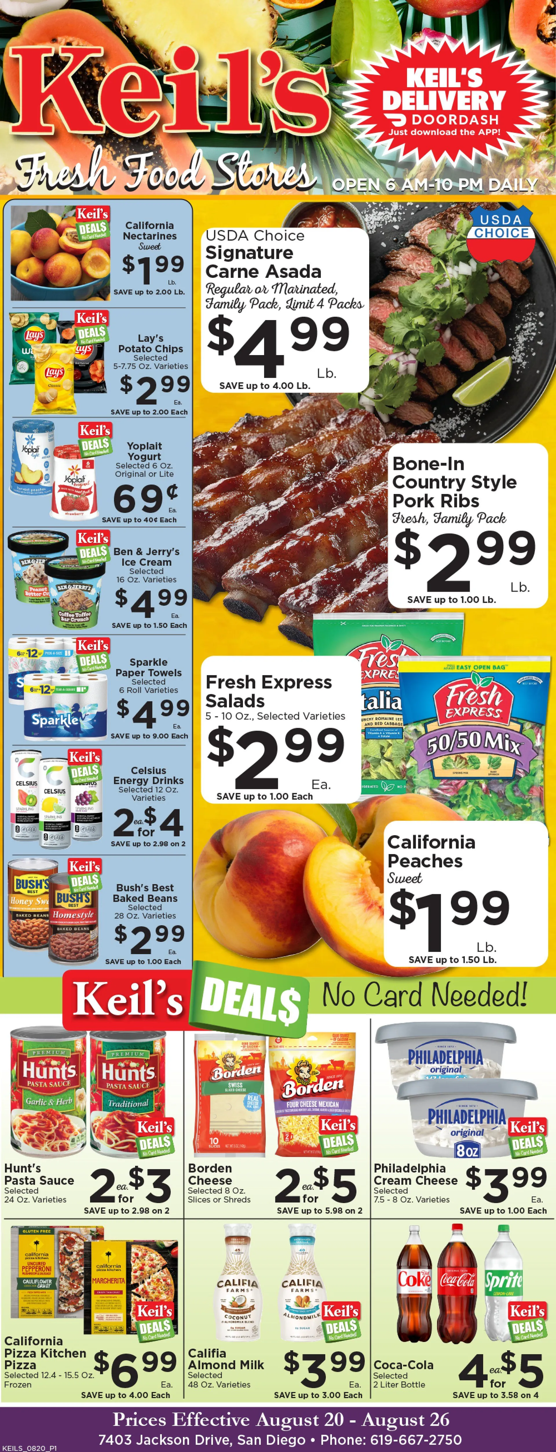 Weekly ad Keil's Fresh Food Stores Sales from August 20 to August 26 2025 - Page 1