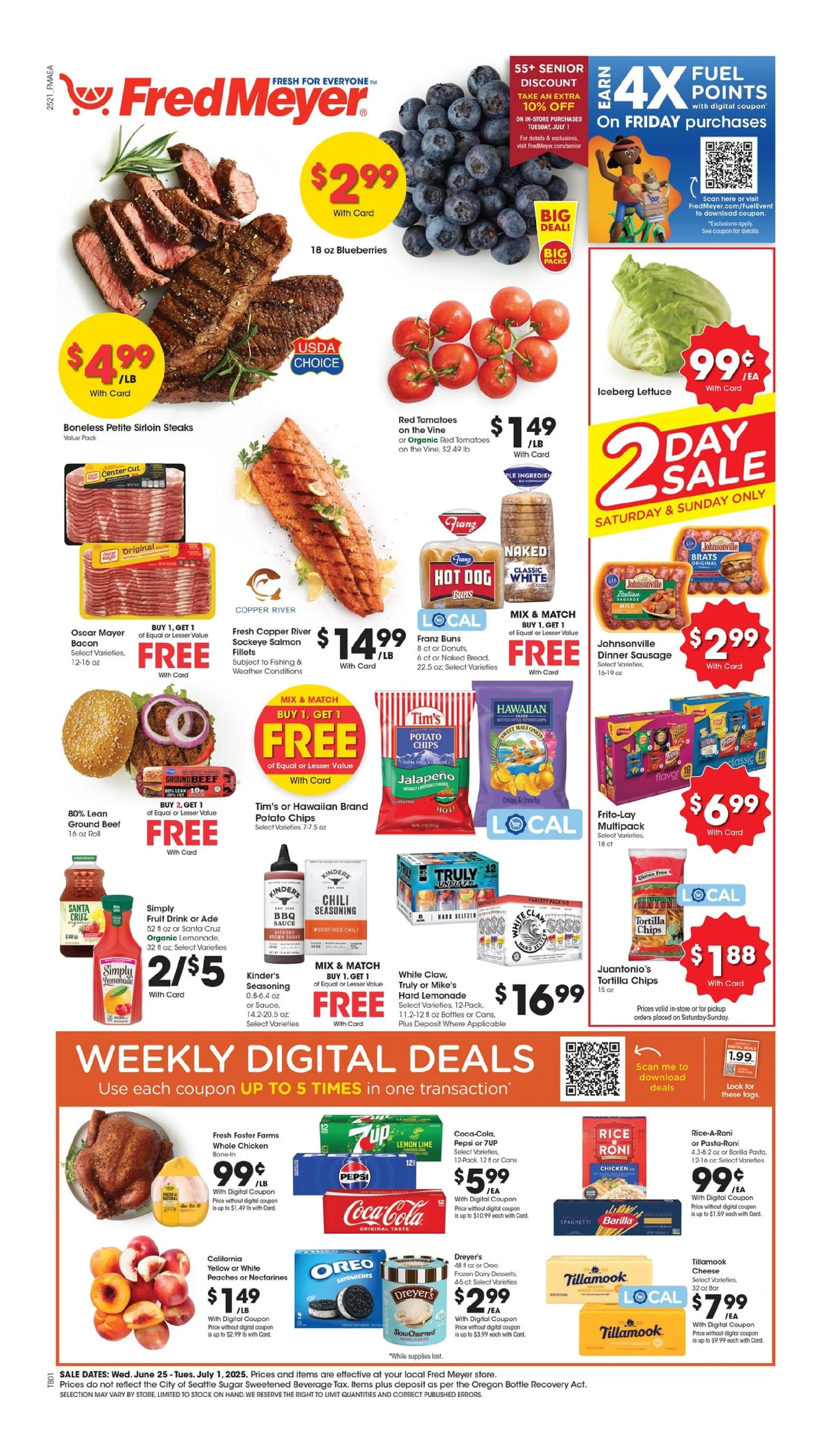 Weekly ad Fred Meyer Deals from June 25 to July 1 2025 - Page 1