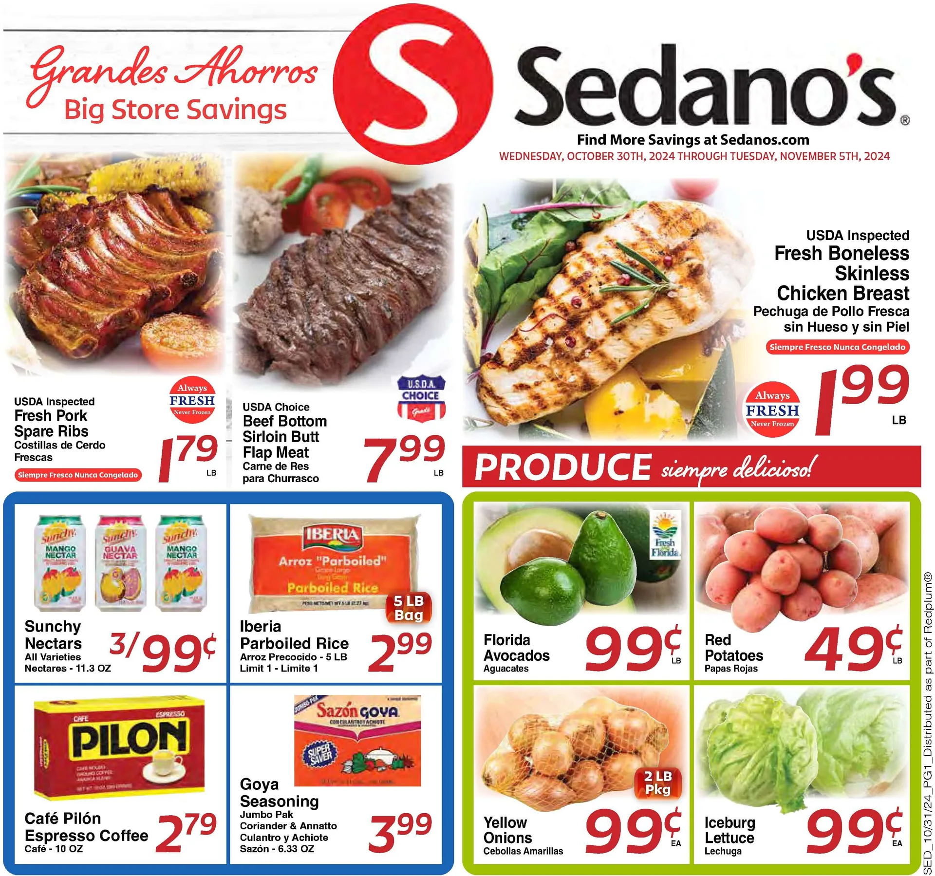 Weekly ad Sedano's Weekly Ad from October 30 to November 5 2024 - Page 