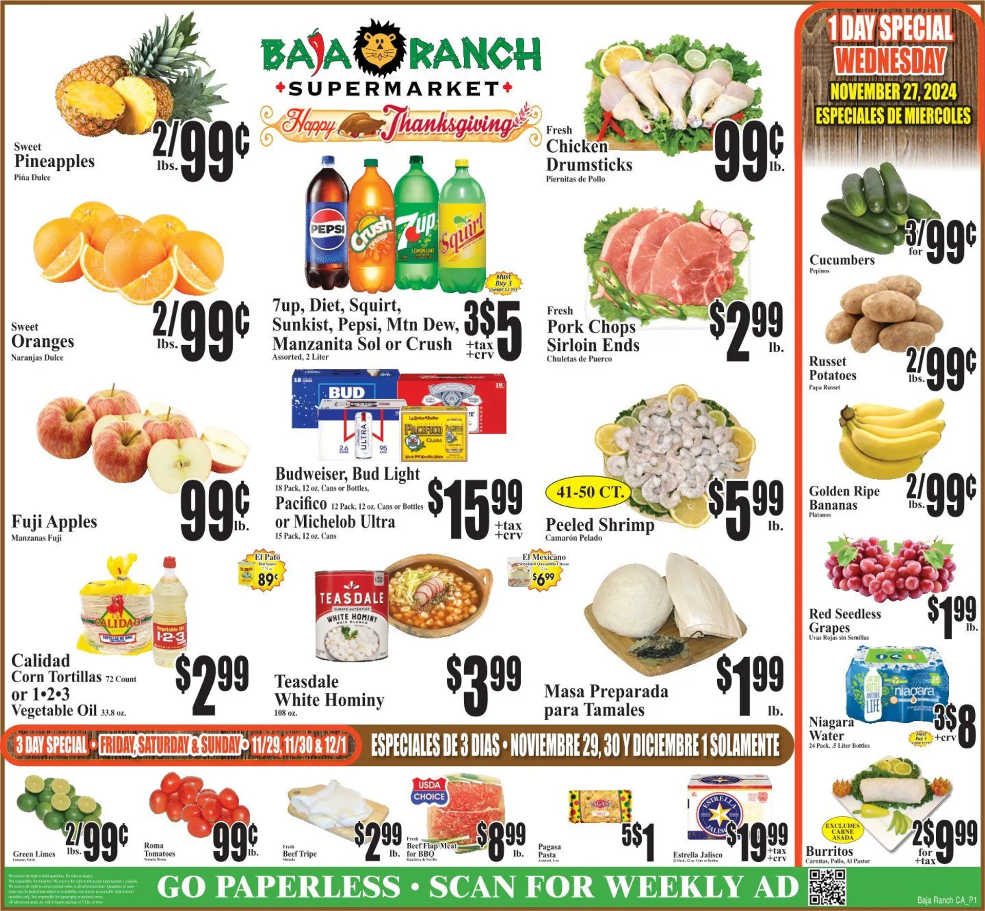 Weekly ad Baja Ranch Weekly Ad from November 27 to December 3 2024 - Page 