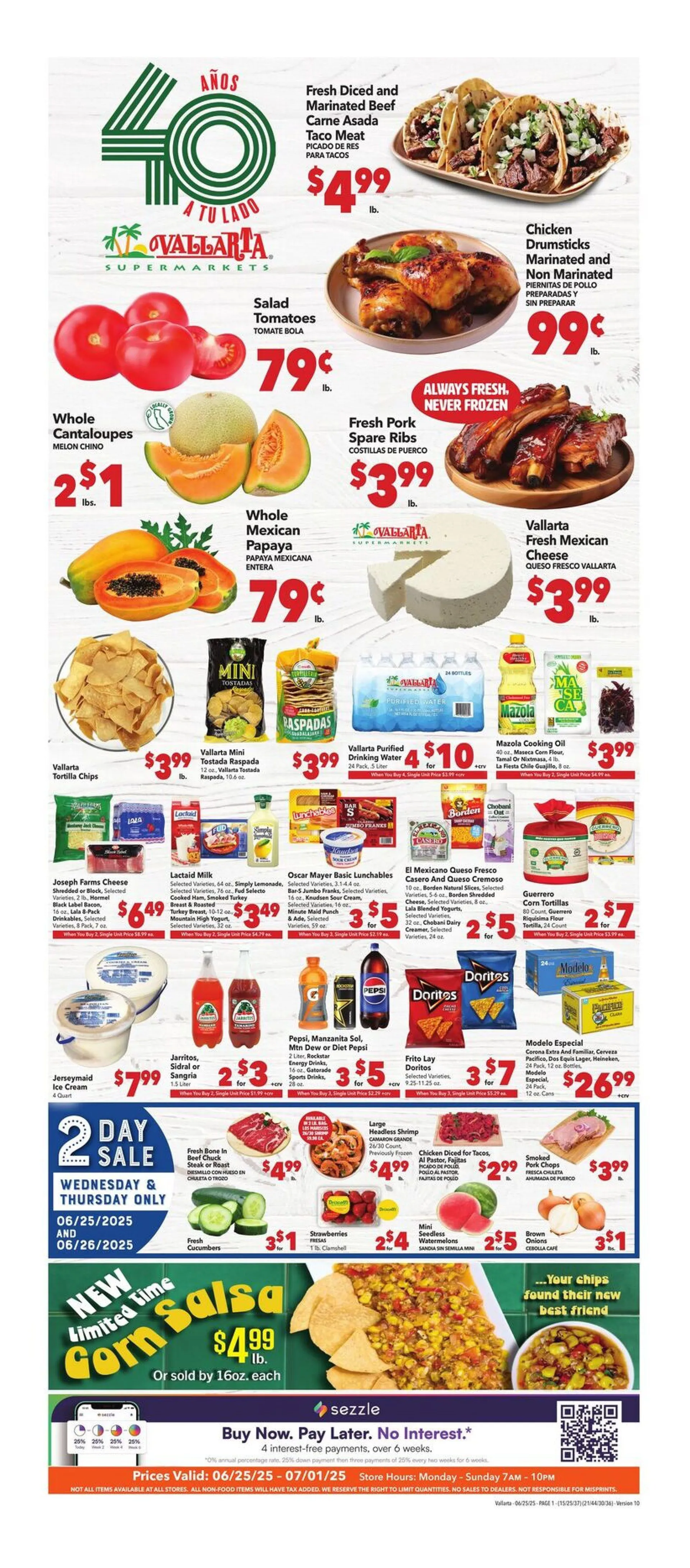 Weekly ad Vallarta weekly ads from June 25 to July 1 2025 - Page 1