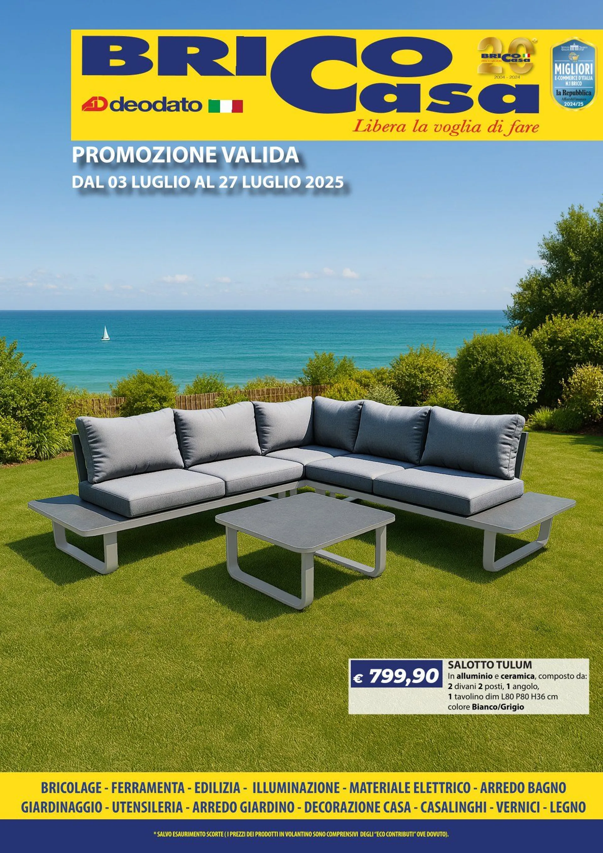 Volantini Bricocasa da 3 luglio a 27 luglio di 2025 - Pagina del volantino 1