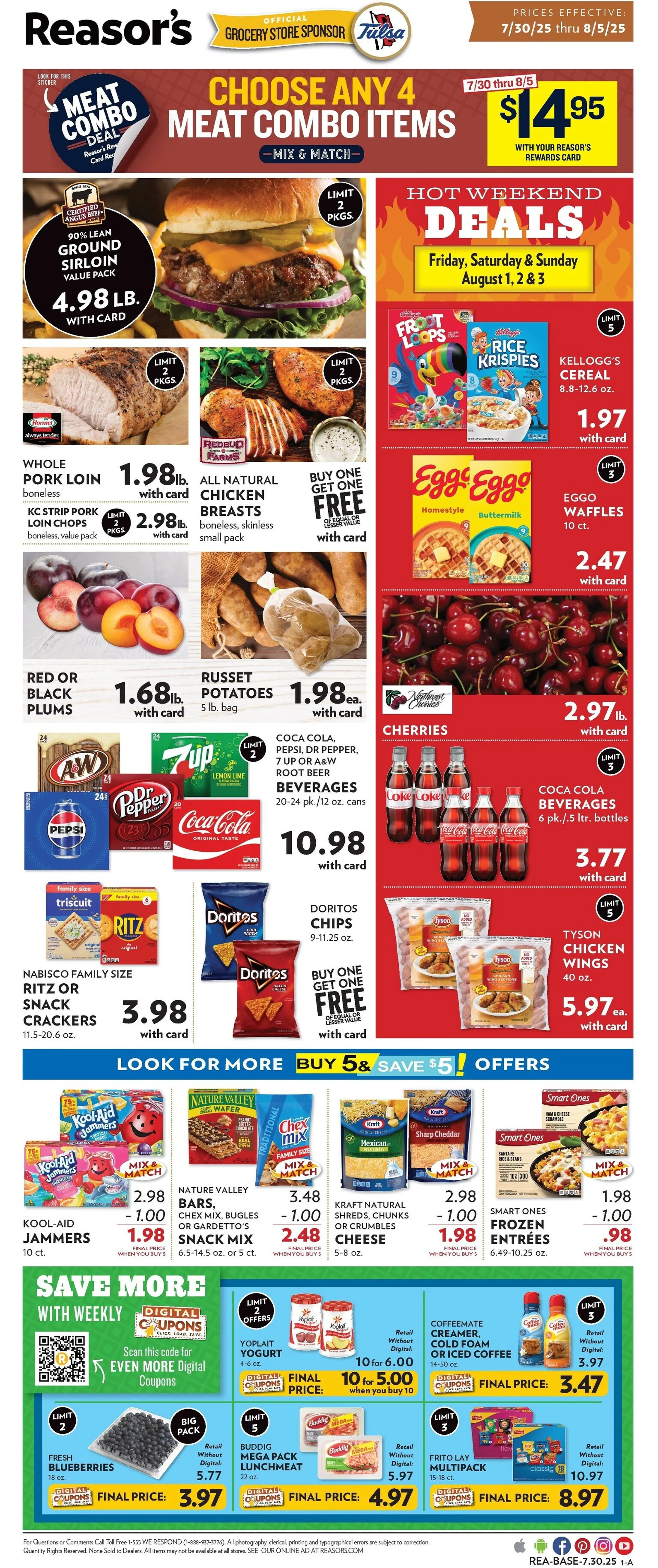 Weekly ad Reasor's Sales from July 30 to August 8 2025 - Page 1