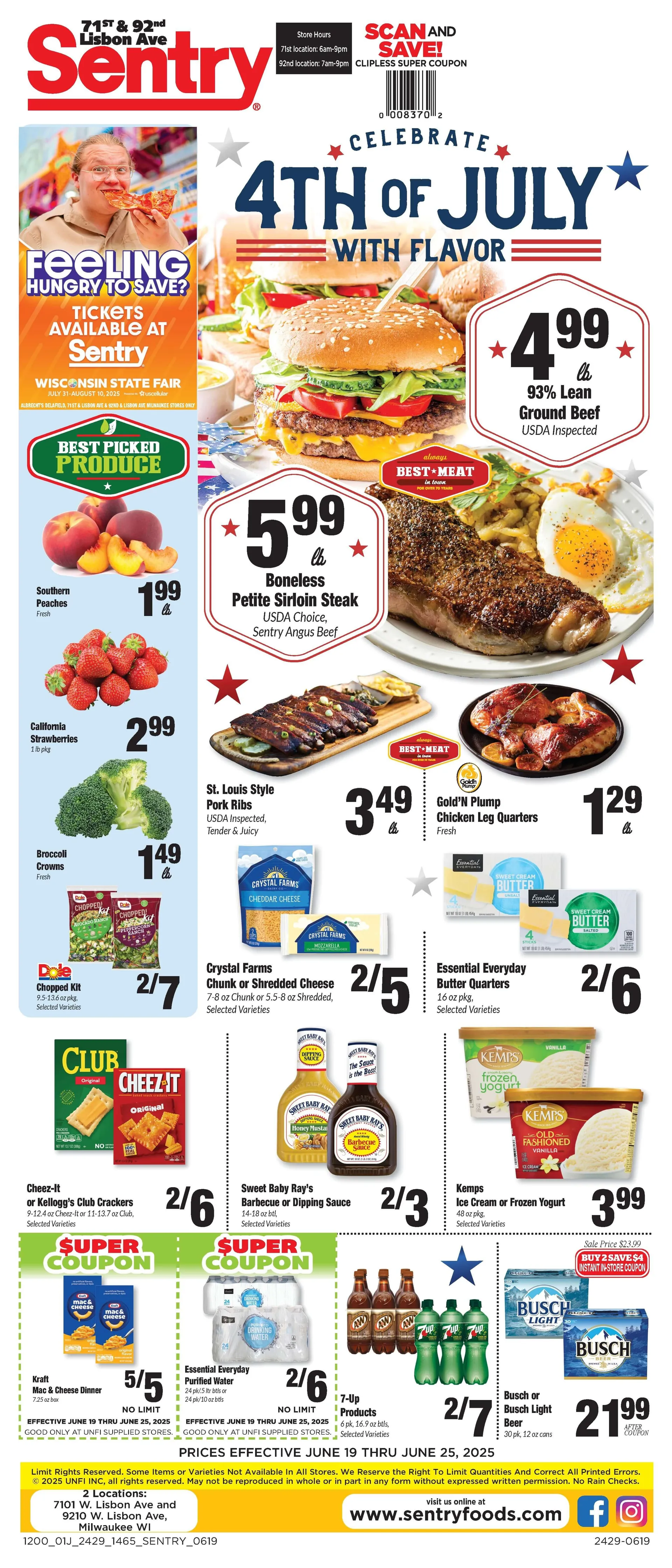 Weekly ad Sentry Foods Sales from June 19 to June 25 2025 - Page 1